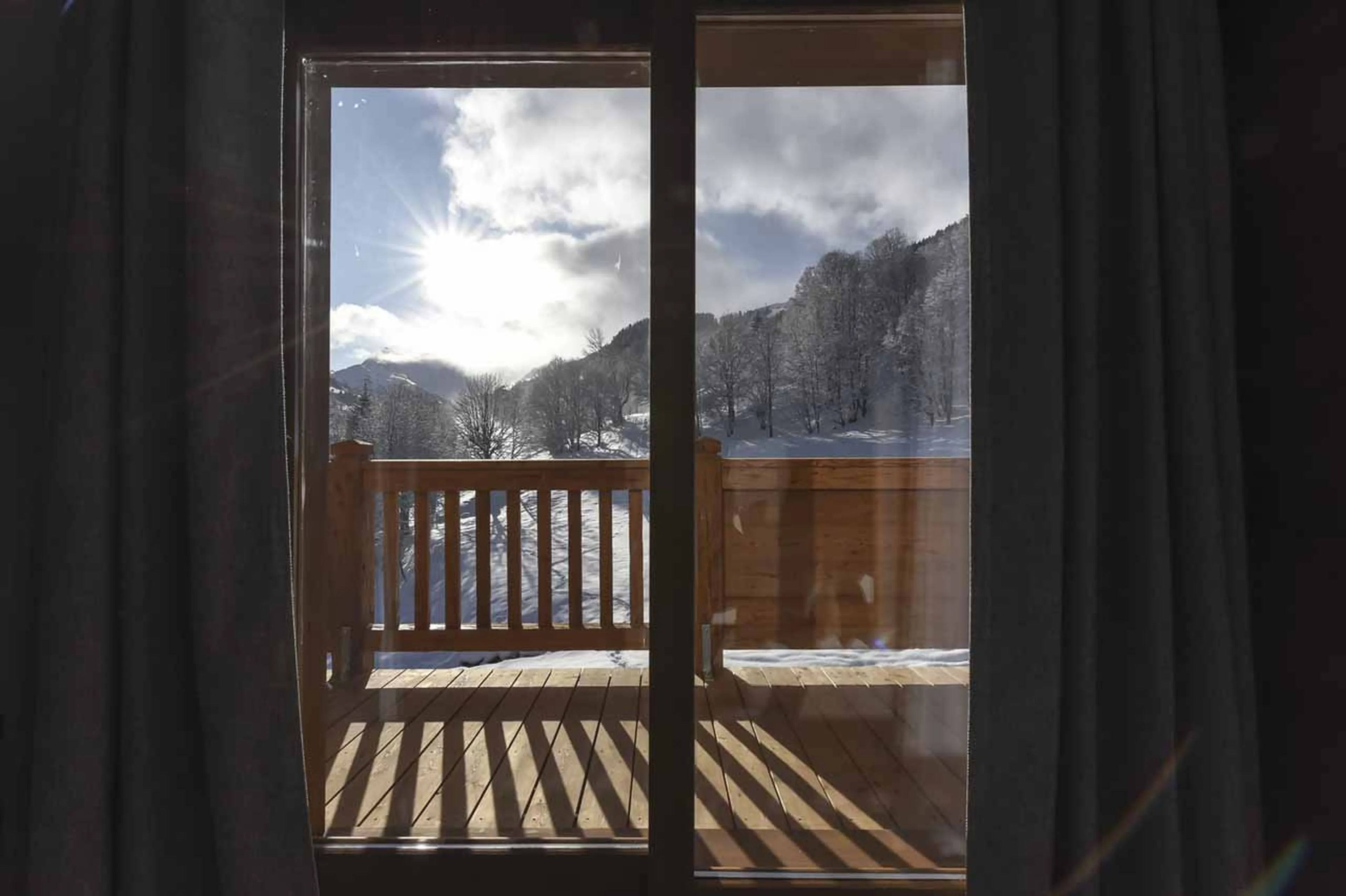 Balcony of Chalet Alya in Meribel