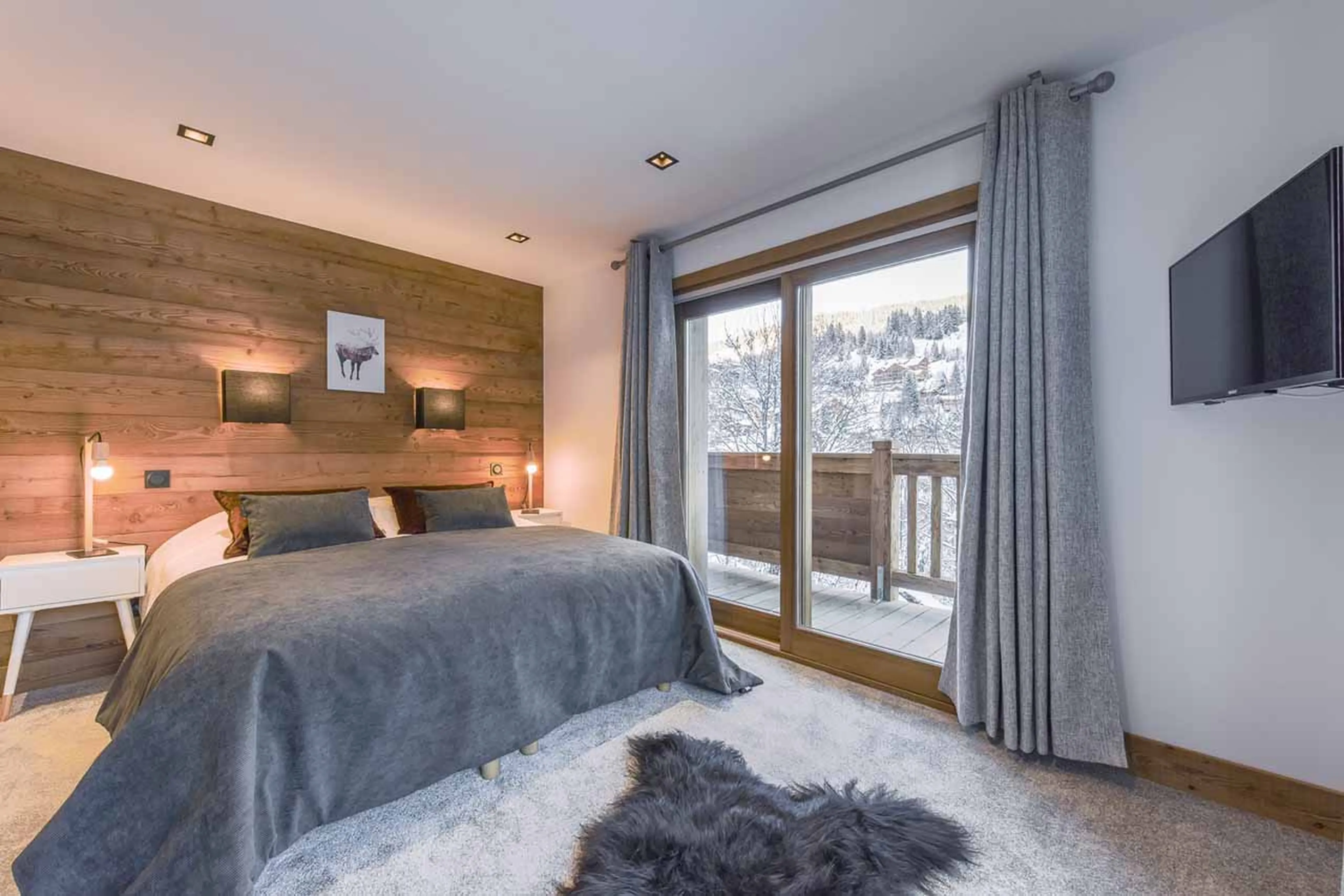 Bedroom three at Chalet Alya in Meribel
