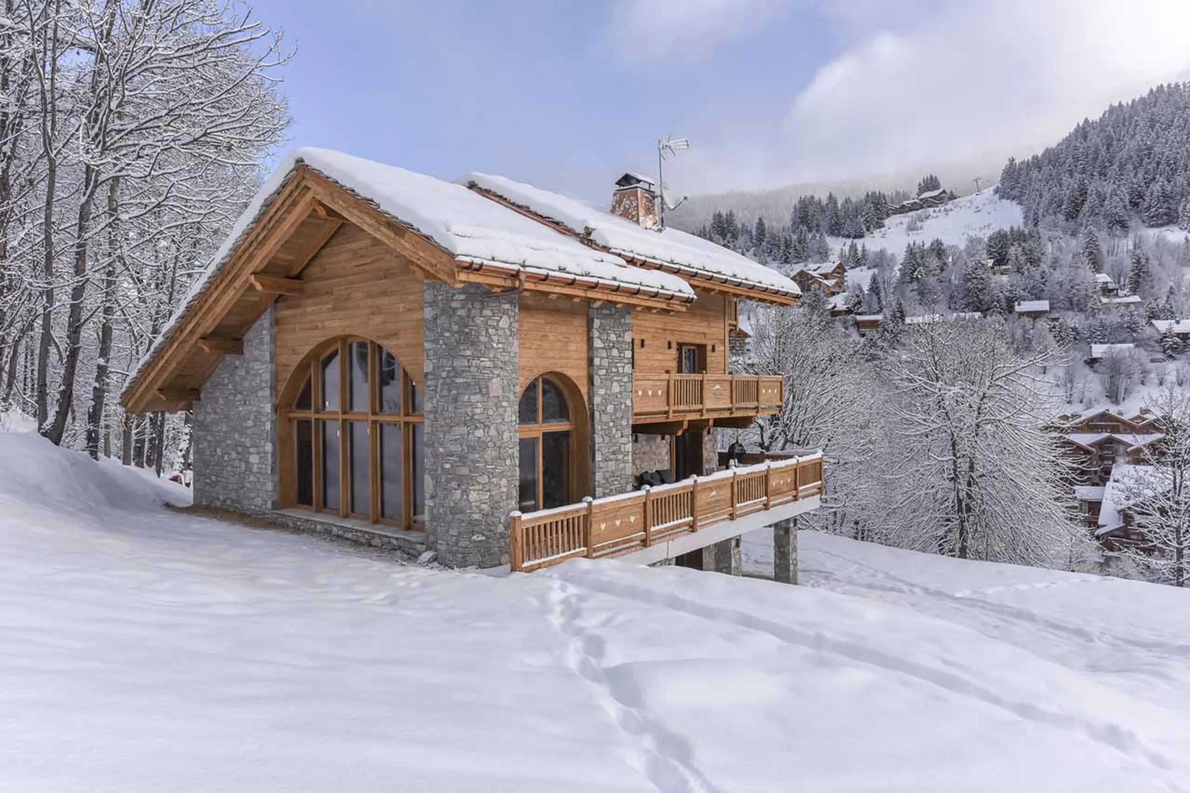 Exterior of Chalet Alya in Meribel
