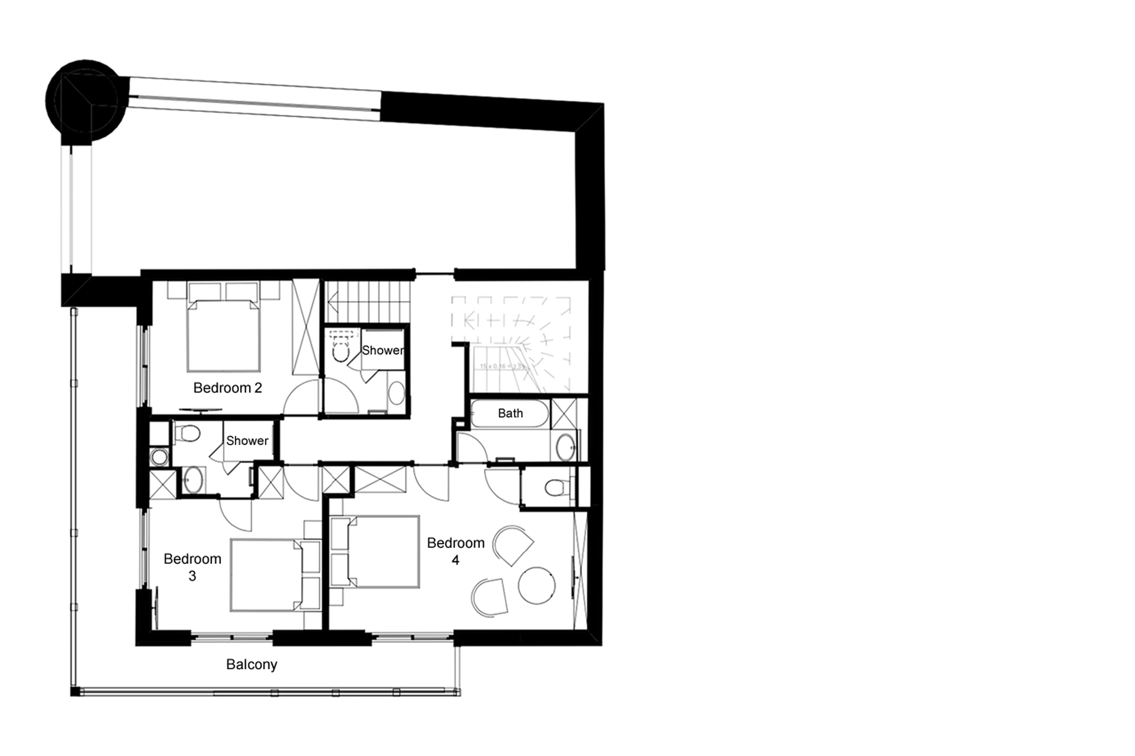 Level 2 of Chalet Alya in Meribel