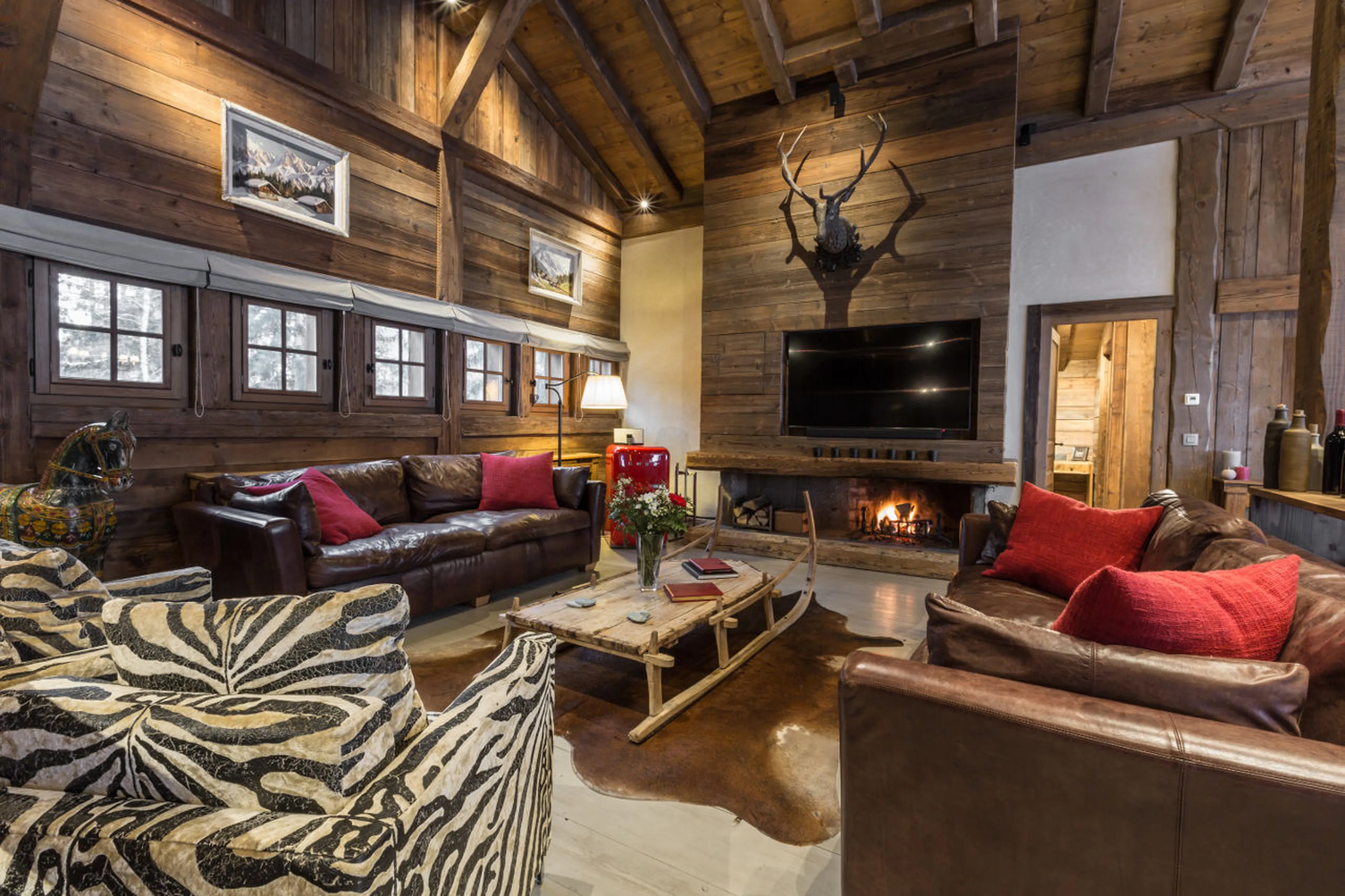 Living area of Chalet Amazon Creek in Chamonix