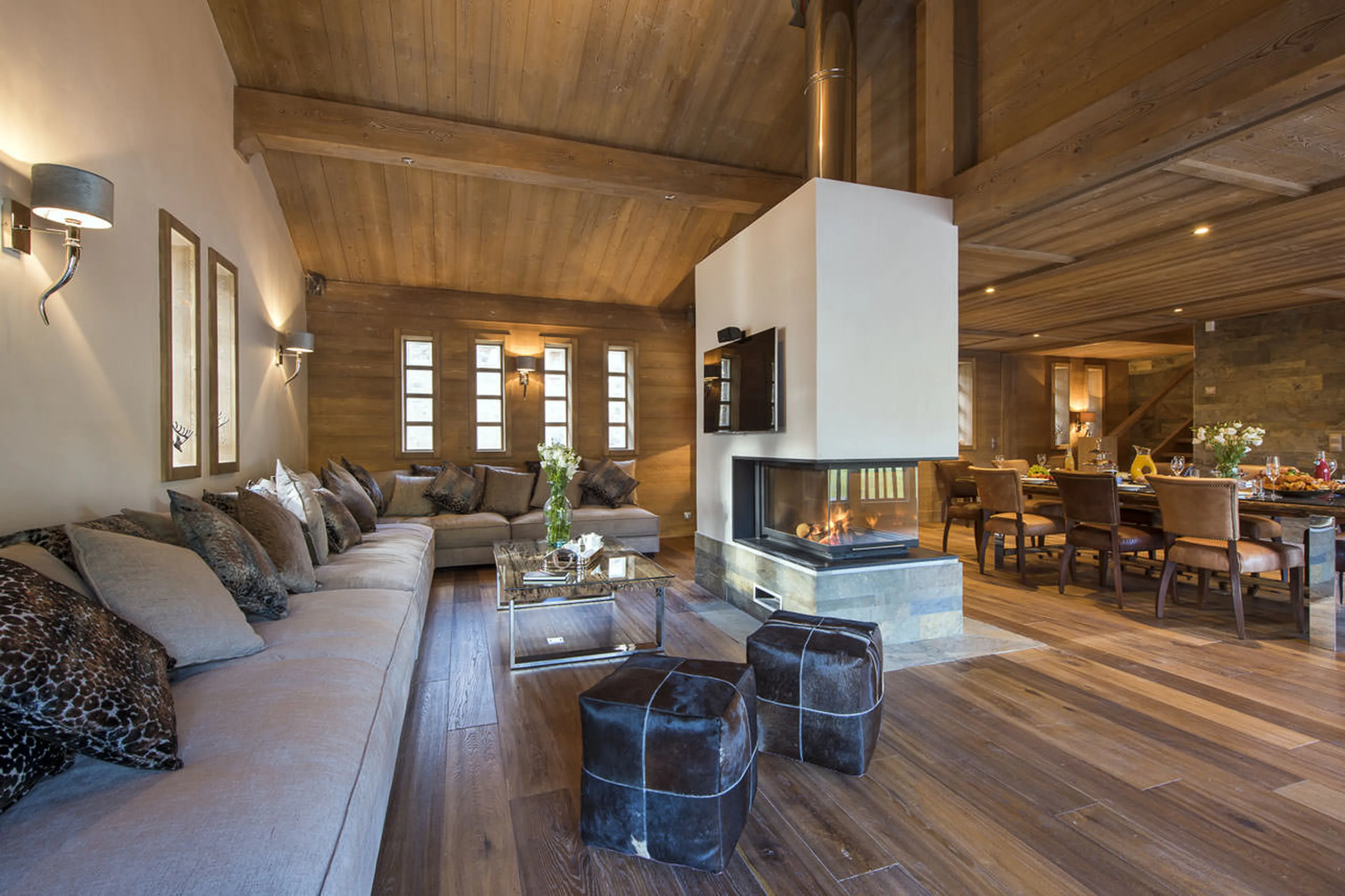 Living area in Chalet Ambre in Tignes Le lac
