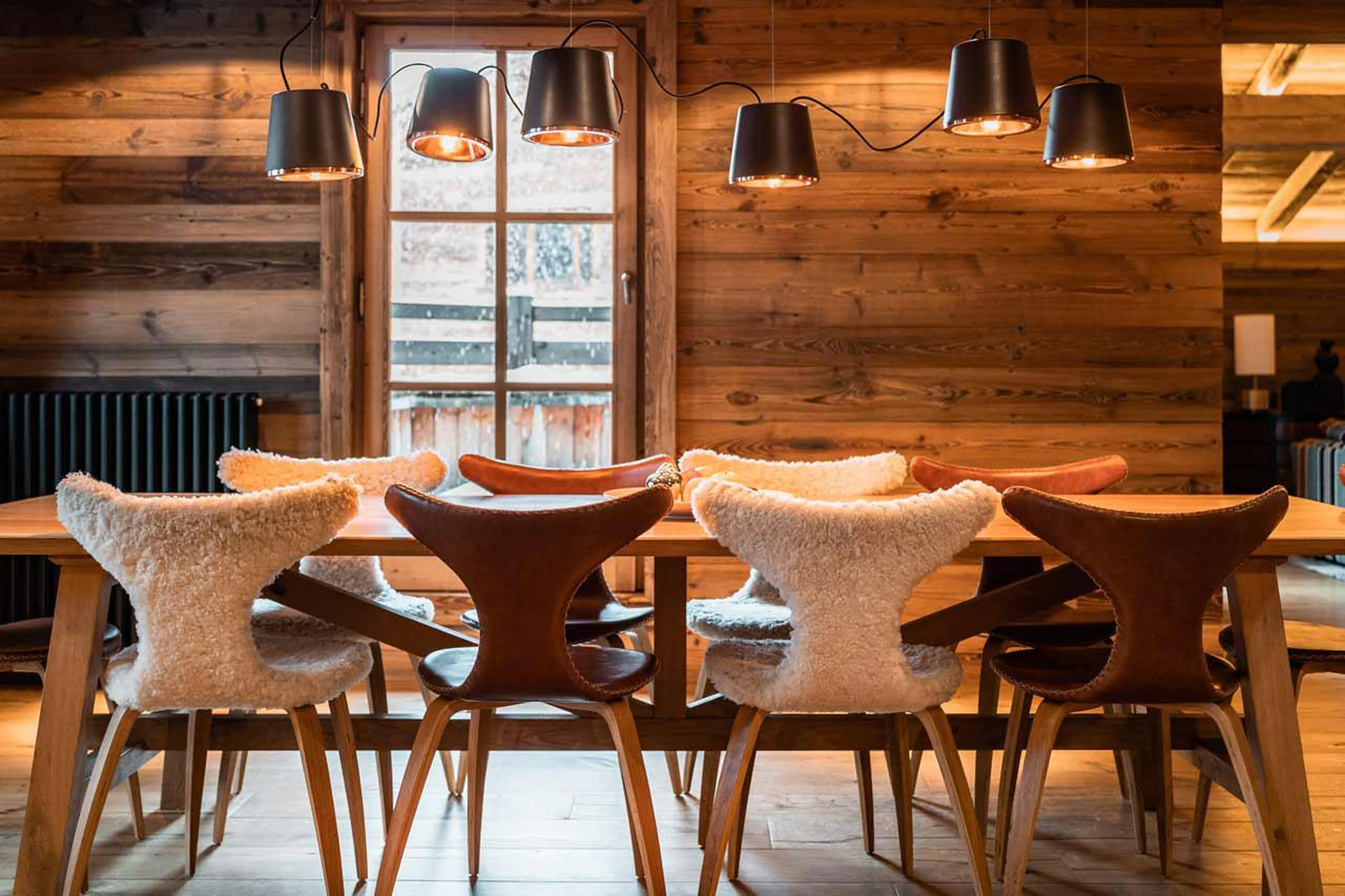Dining table at Chalet Ambre in Val d'Isere