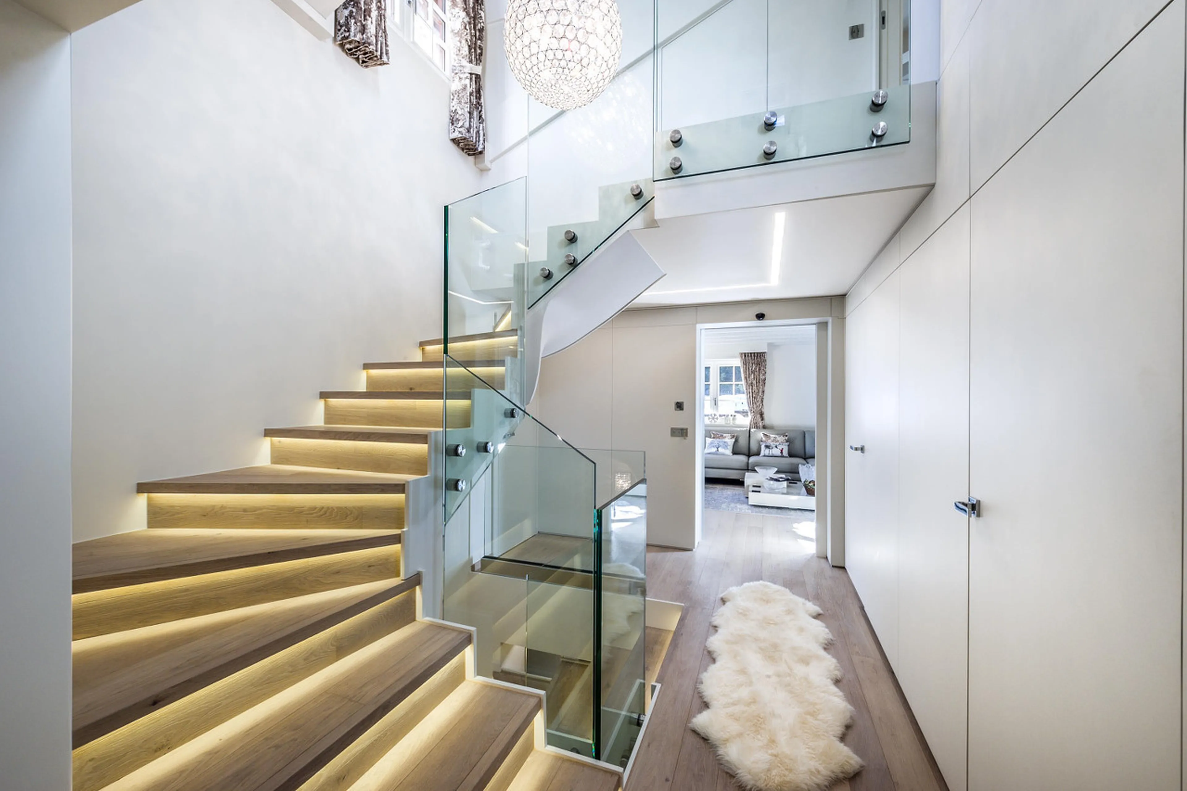 Staircase at Chalet Amnesia in Courchevel 1650