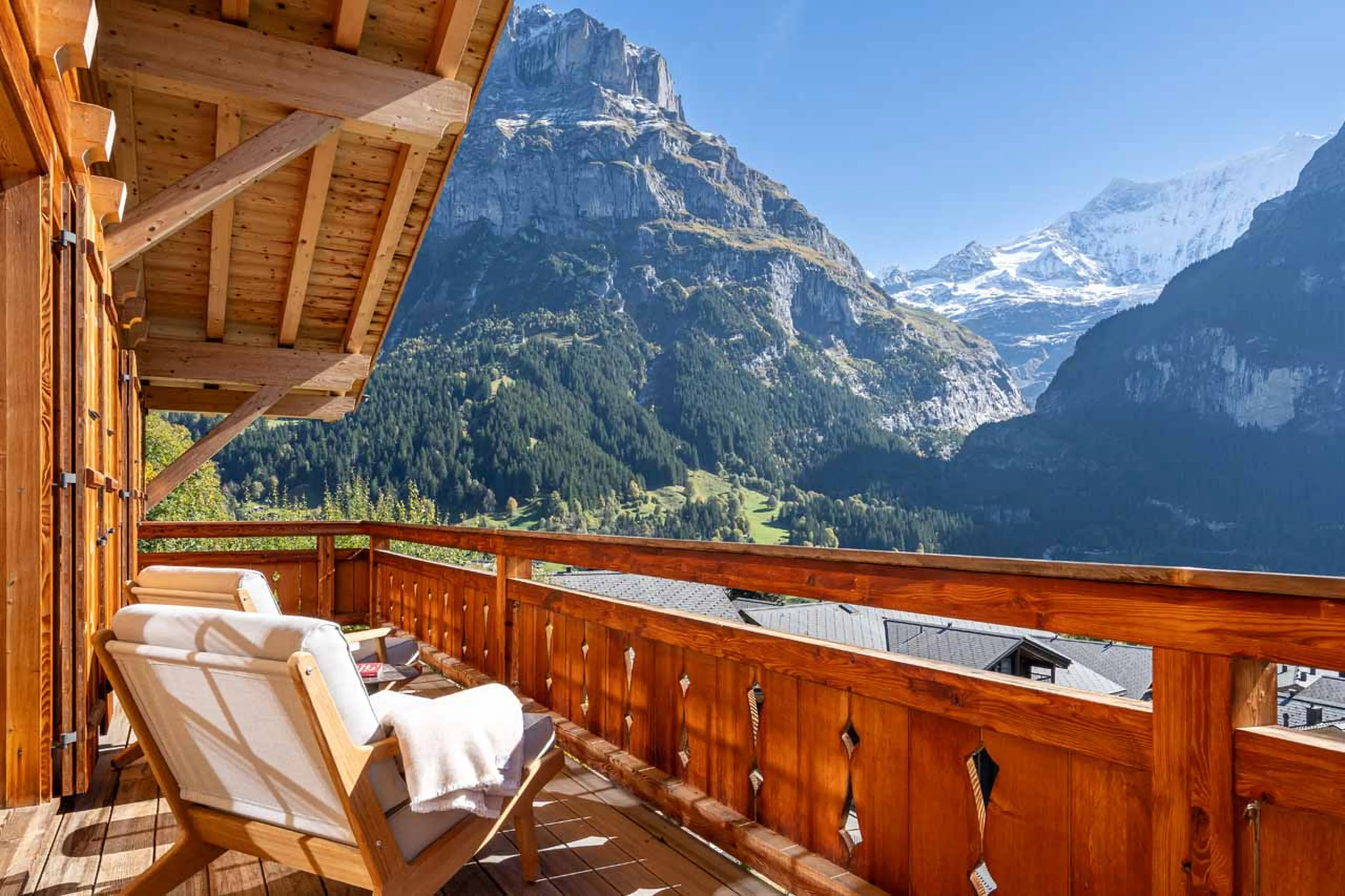 Balcony at Chalet Andra in Grindelwald