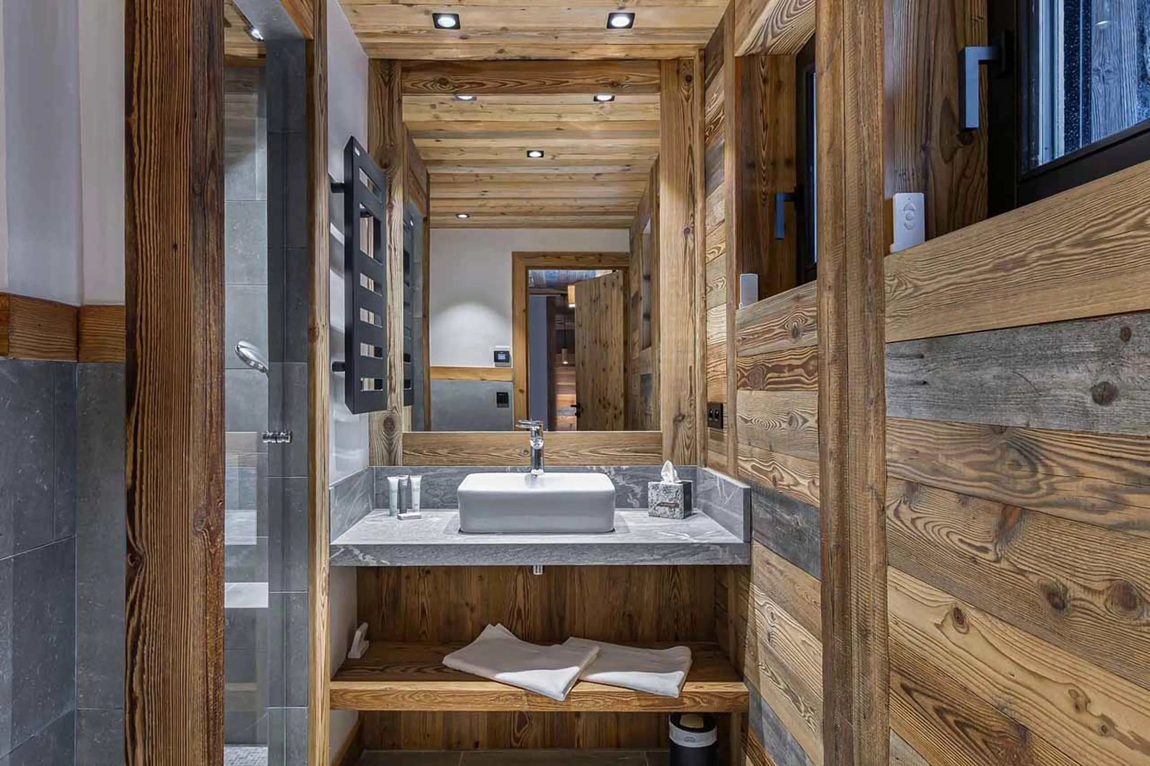 Shower room at Chalet Angelus 1 in Val d'Isere