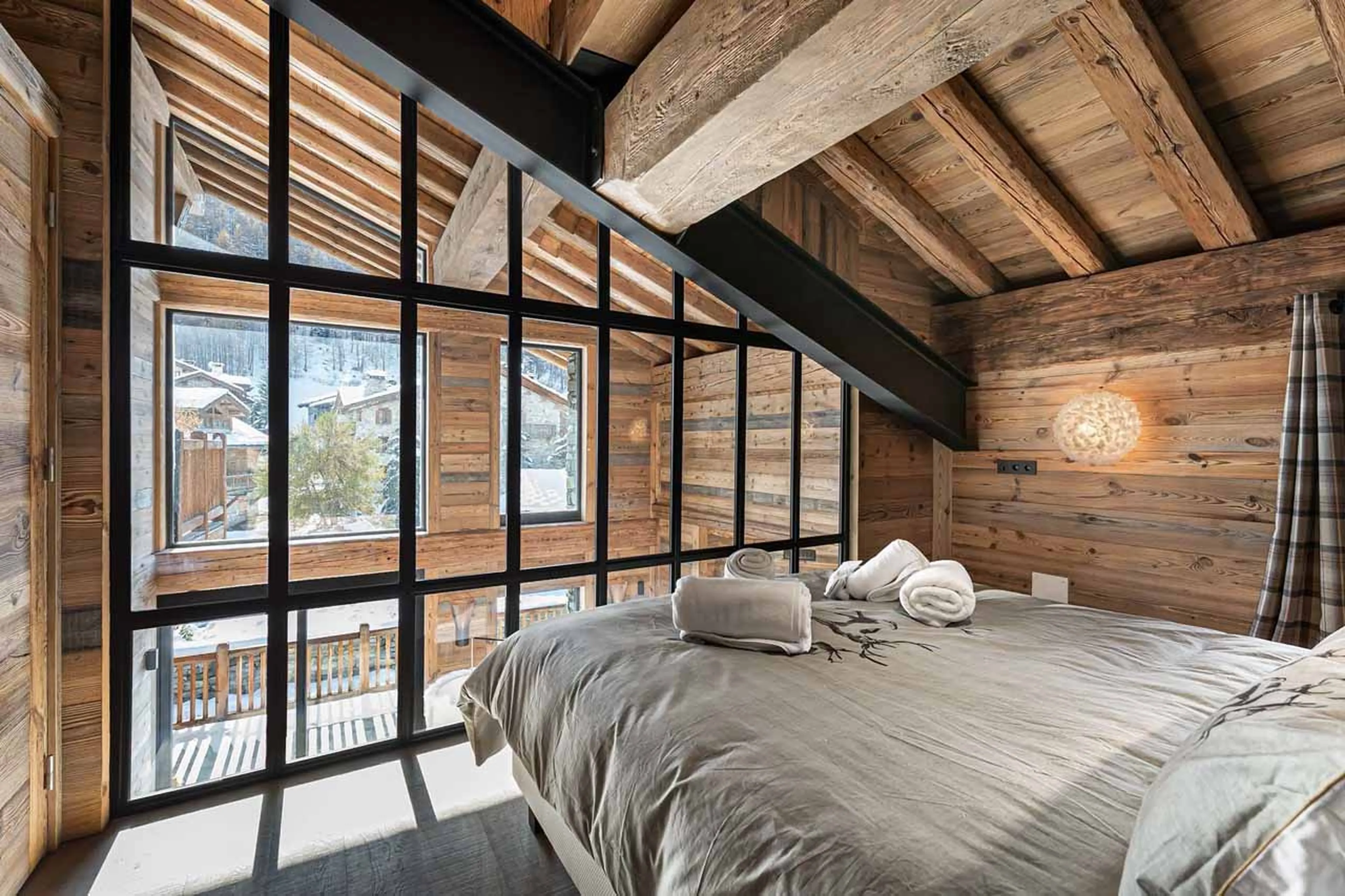 Bedroom five at Chalet Angelus 1 in Val d'Isere