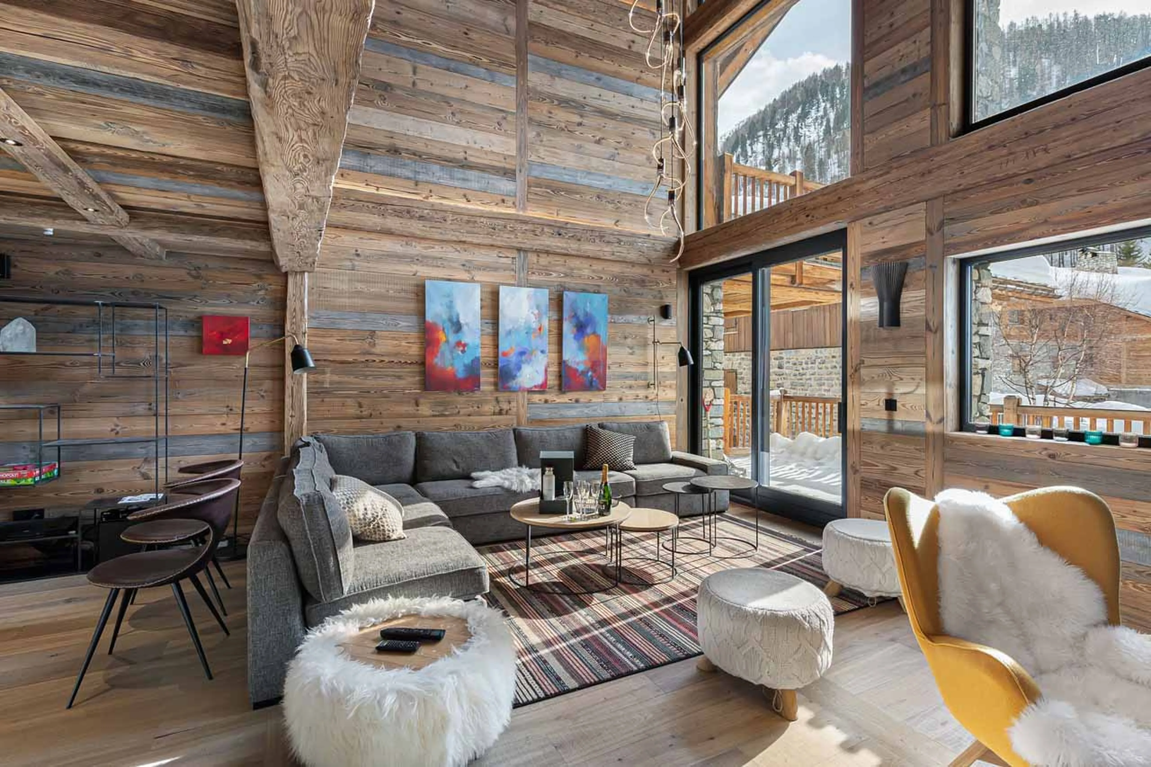 Living area at Chalet Angelus 1 in Val d'Isere