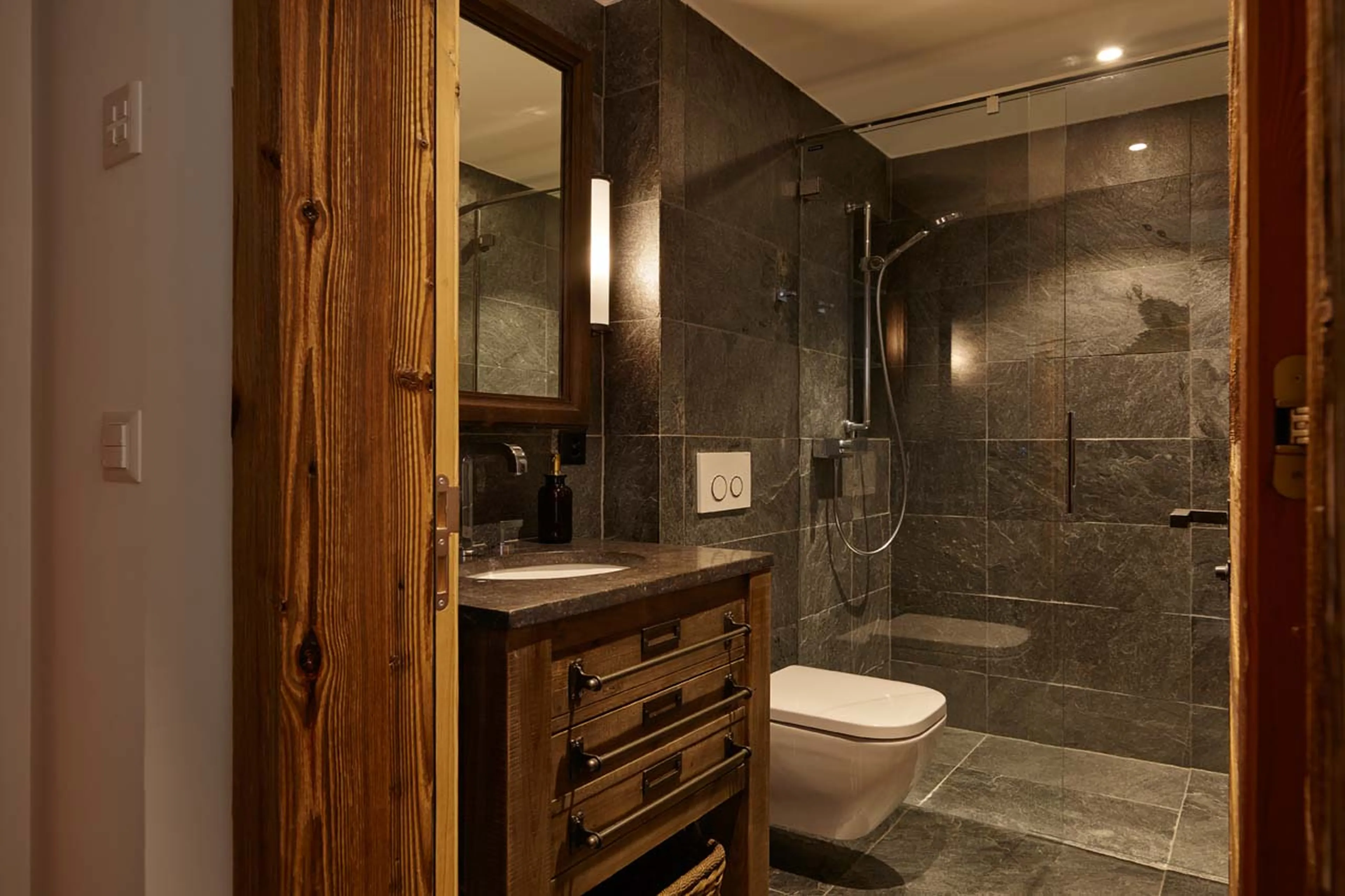 Bathroom seven at Chalet Annapurna in Saas Fee