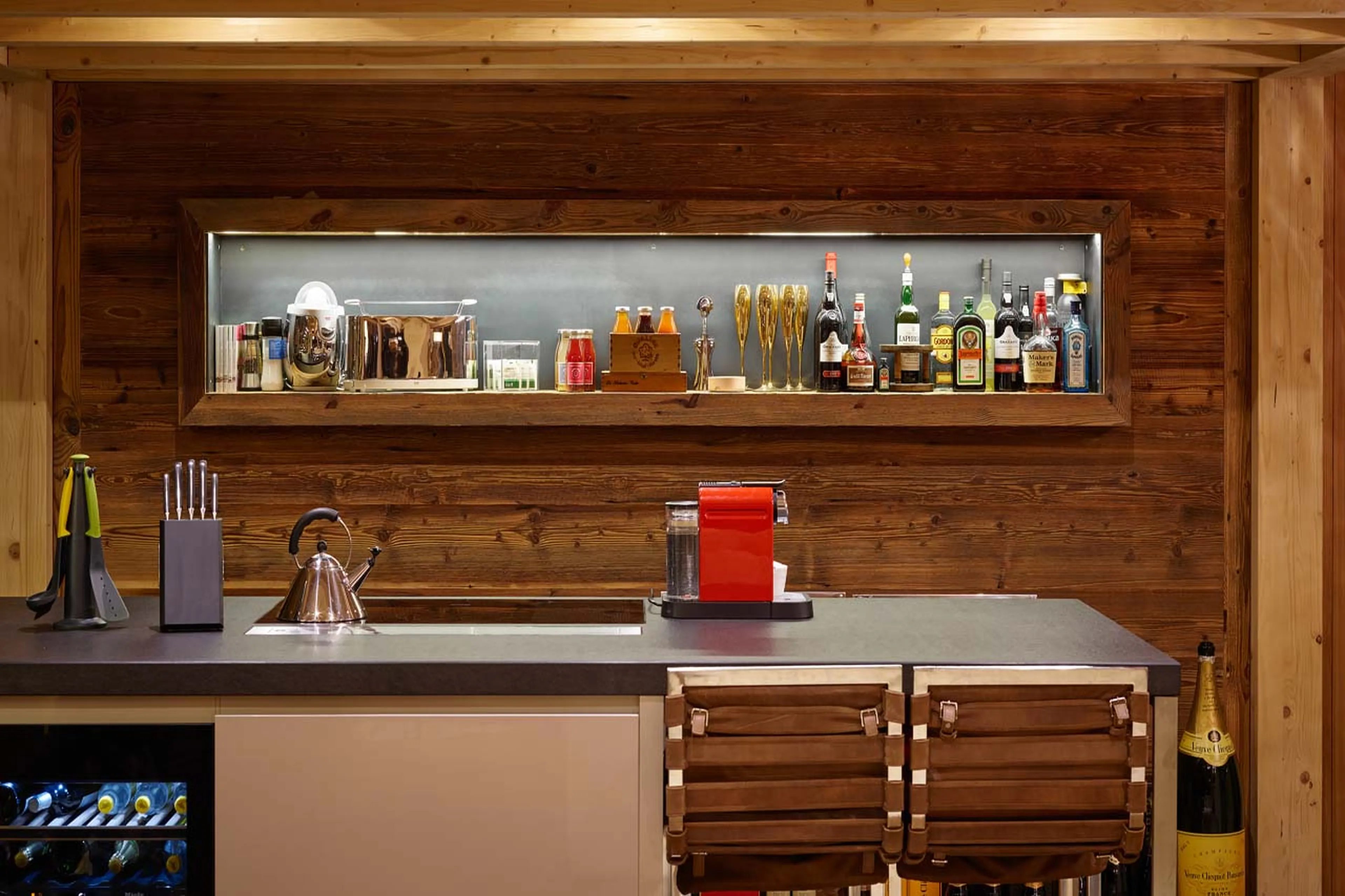 Kitchen at Chalet Annapurna in Saas Fee