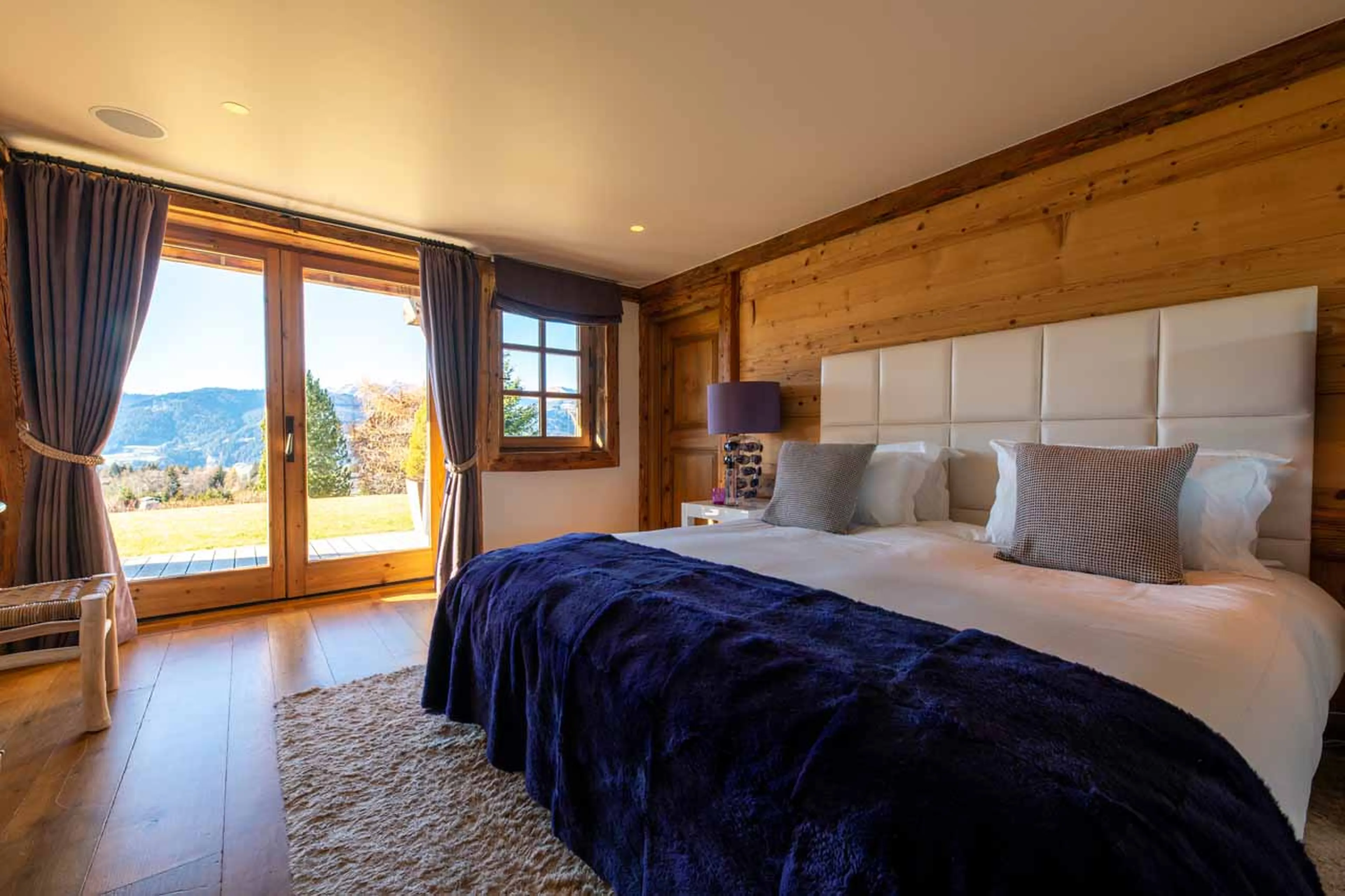 Bedroom four at Chalet Apicius in Megeve