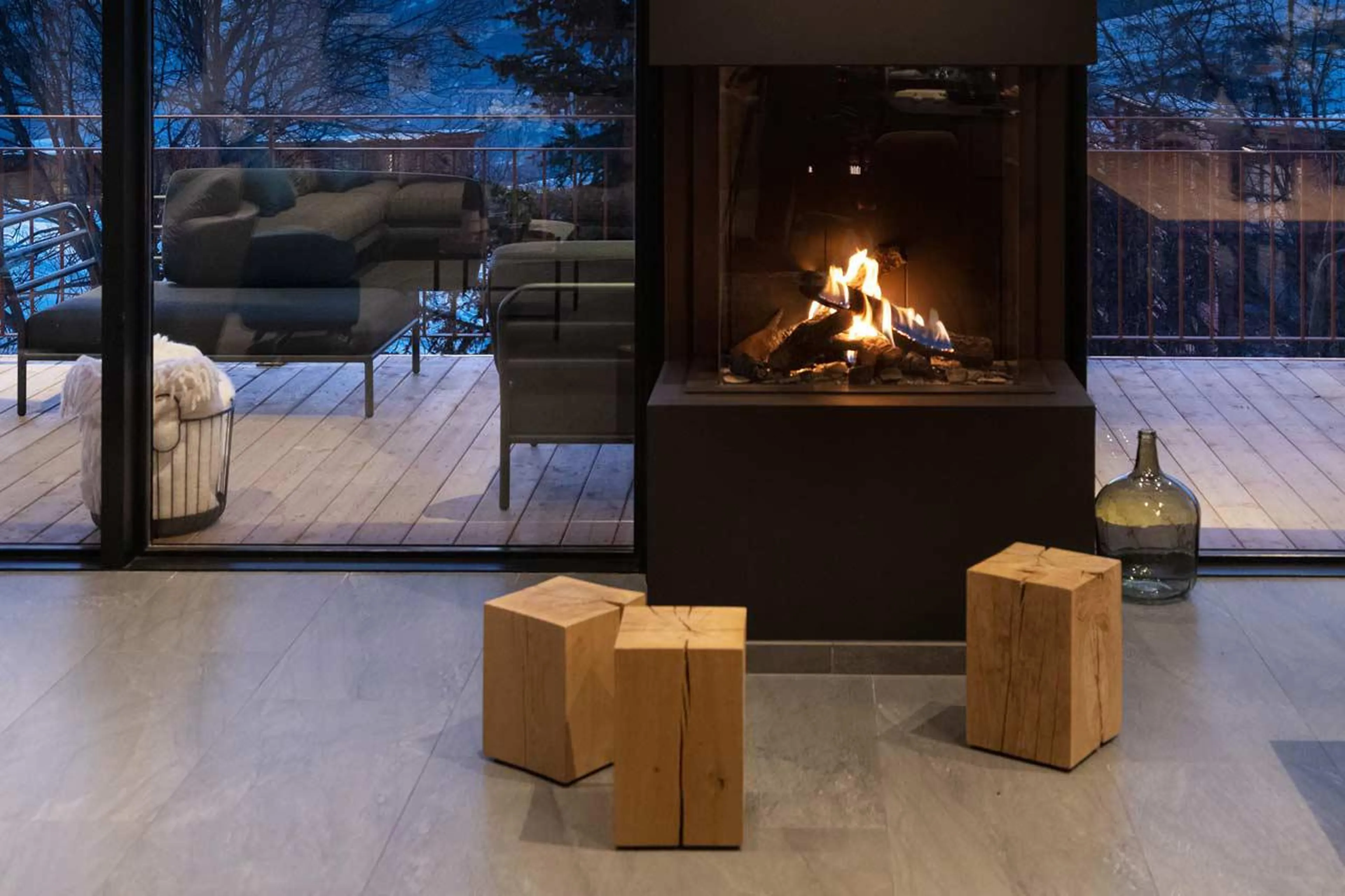 Gas fireplace at Chalet Arc 1838 - Mille 8 in Les Arcs