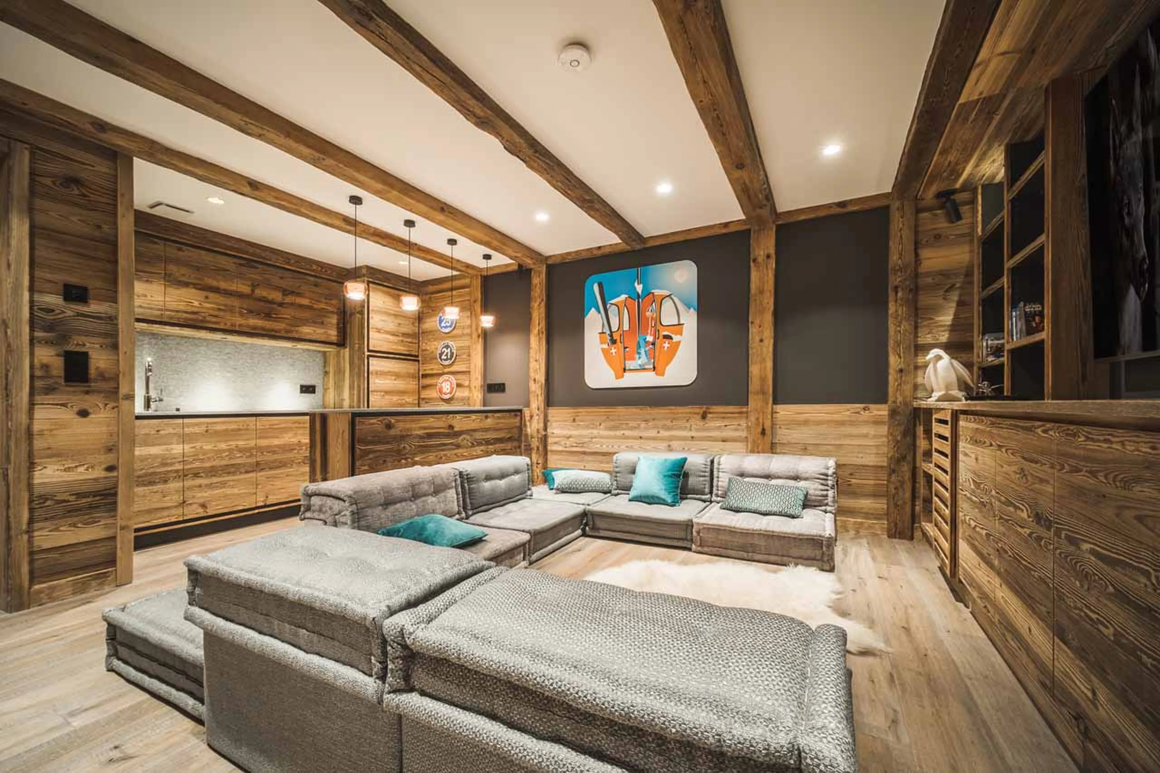 Home cinema at Chalet Arolla in Tignes