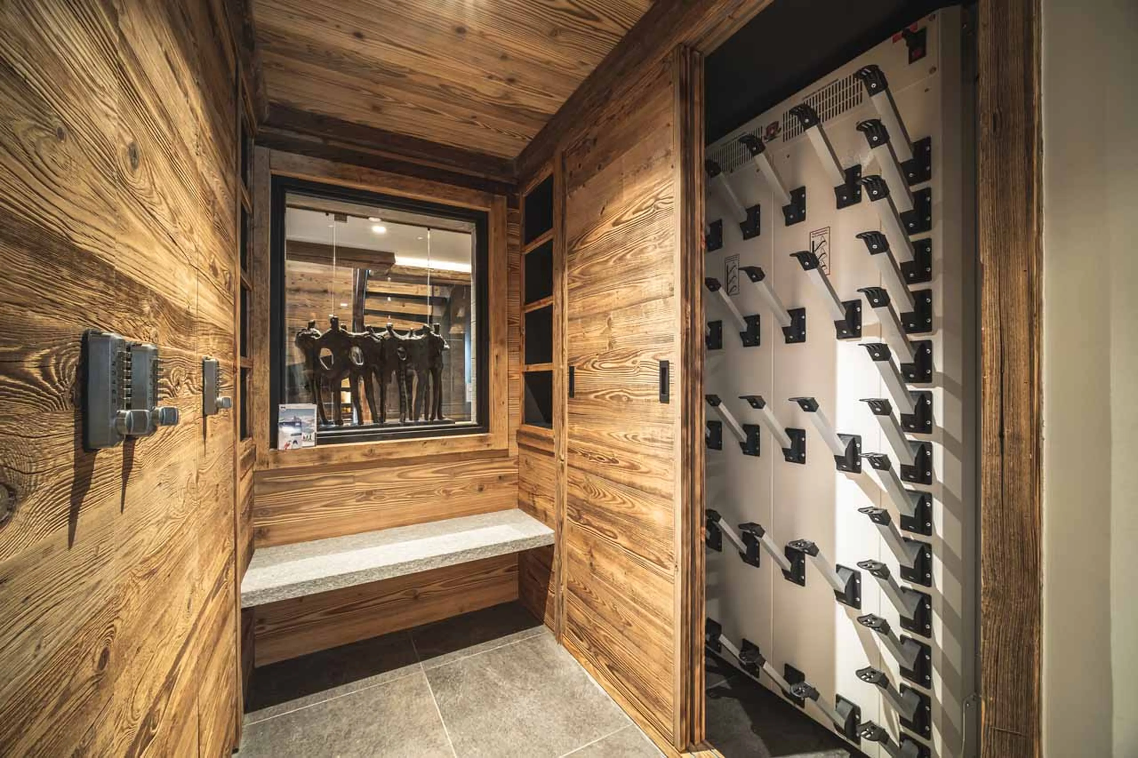 Ski room at Chalet Arolla in Tignes