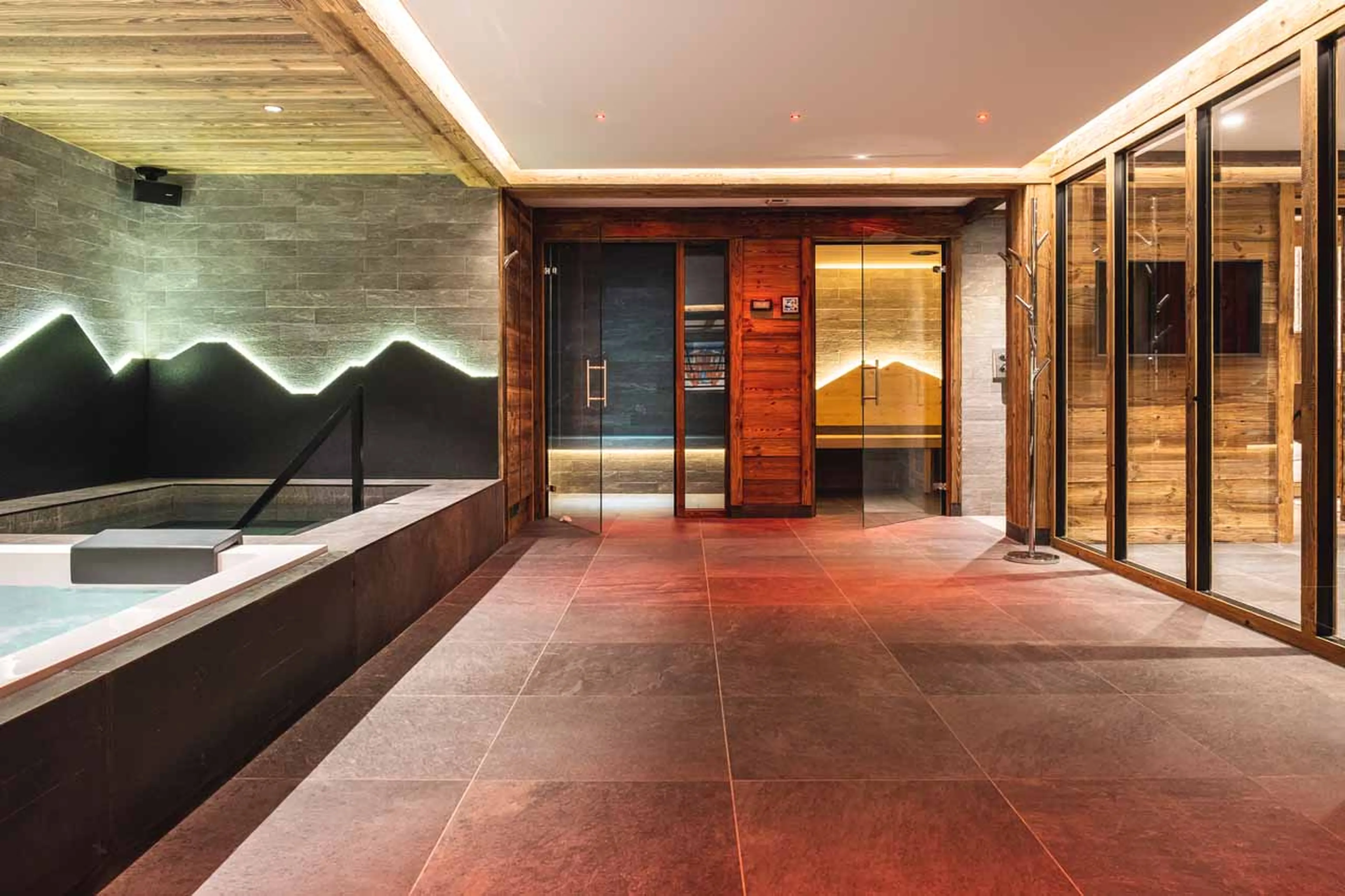 Spa area at Chalet Arolla in Tignes