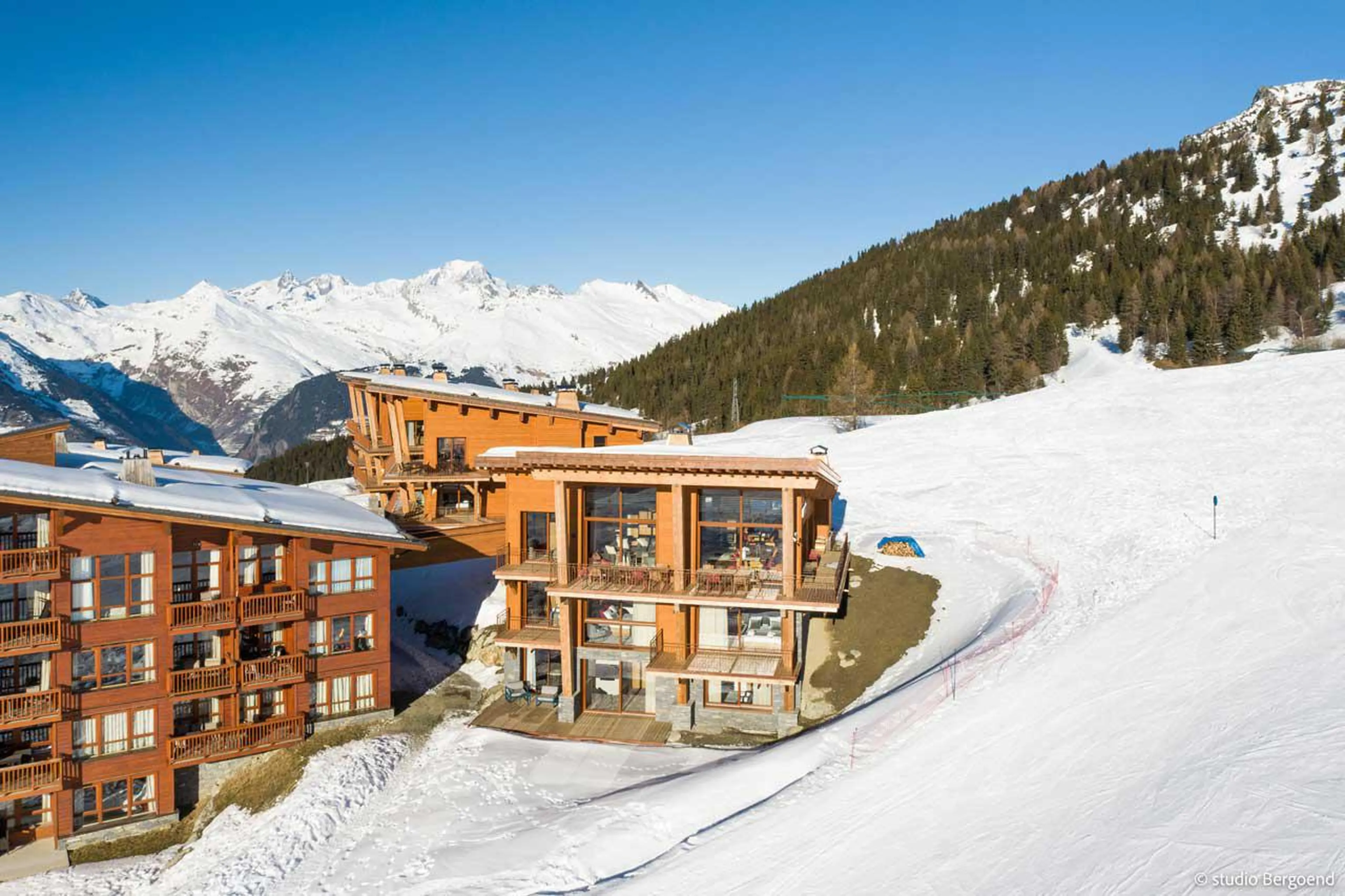 Beautiful chalet exterior at Chalet Arpoza in Les Arcs