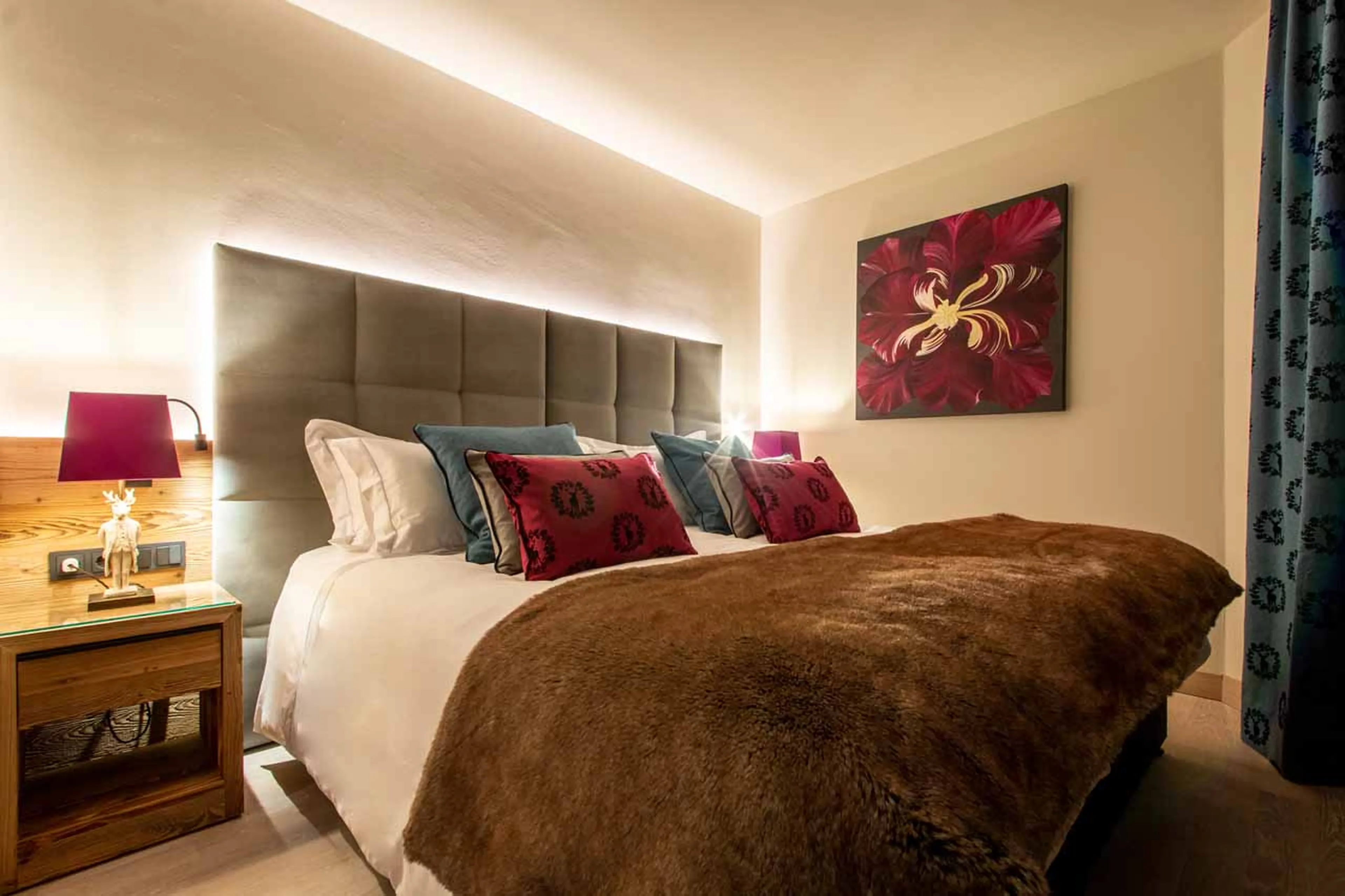 Bedroom one at Chalet Artemis in St Anton