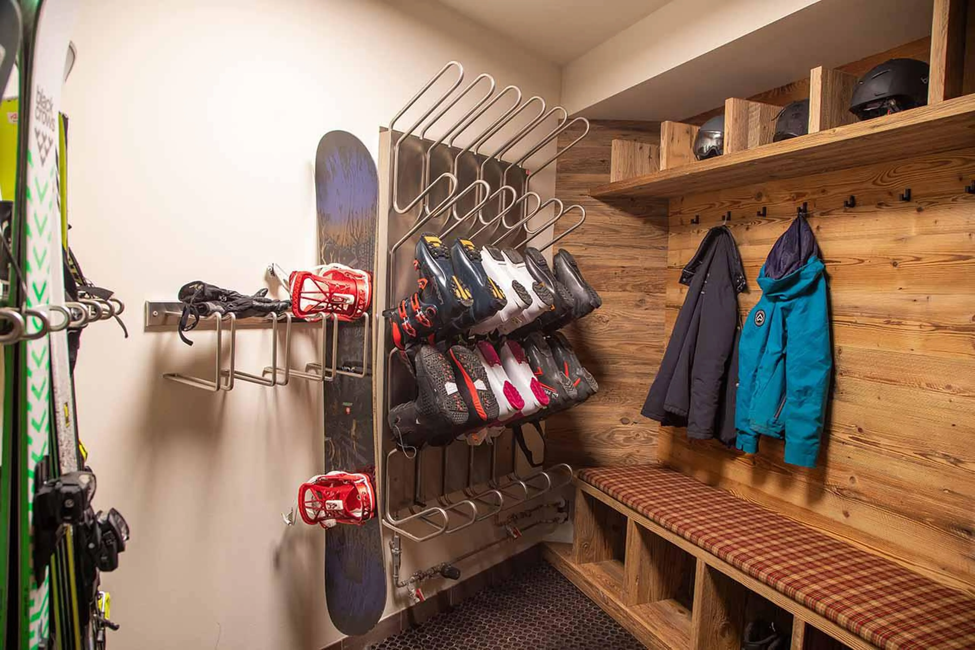 Ski room at Chalet Artemis in St Anton