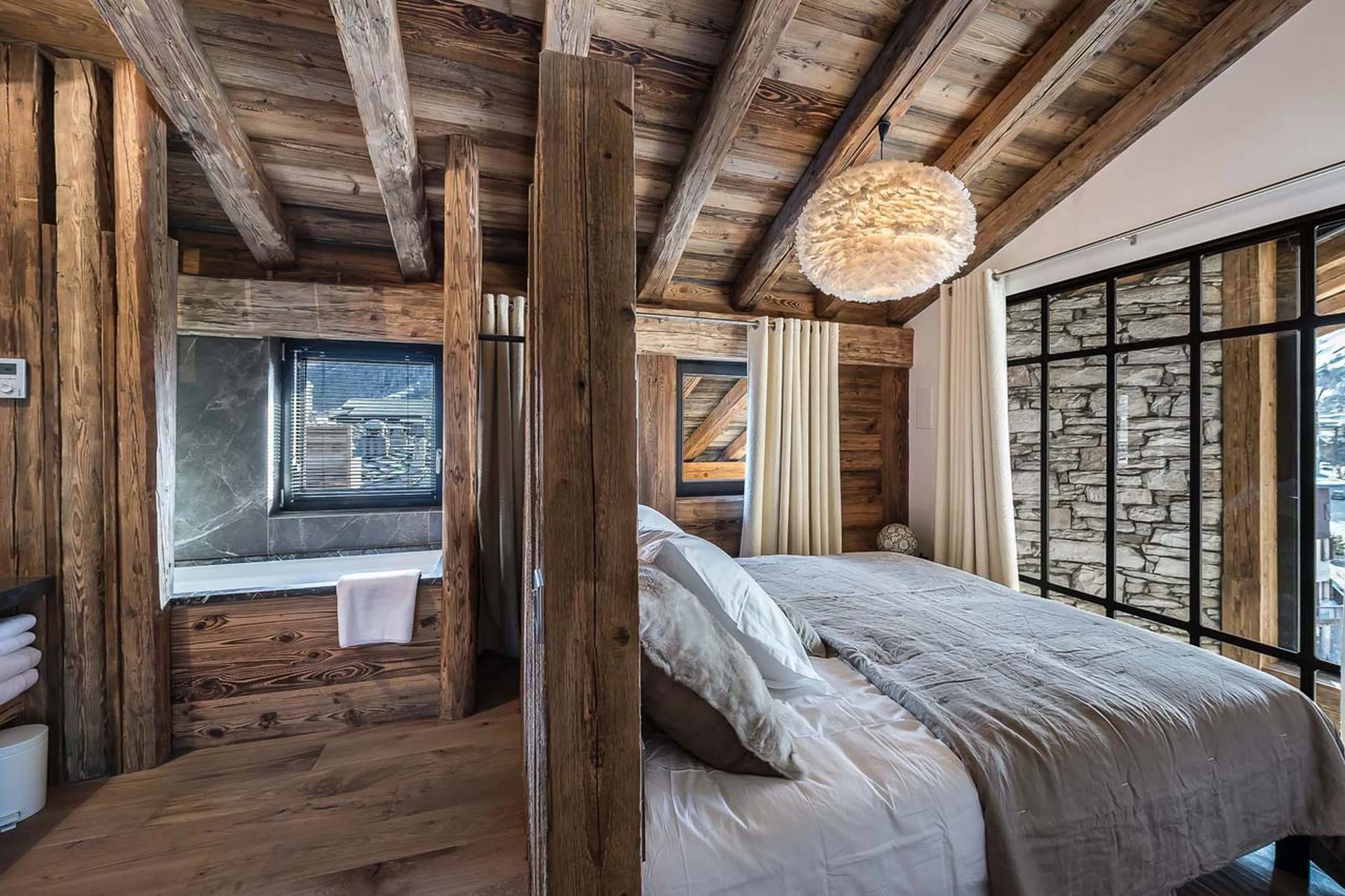 Bedroom four at Chalet Artemis in Val d'Isere