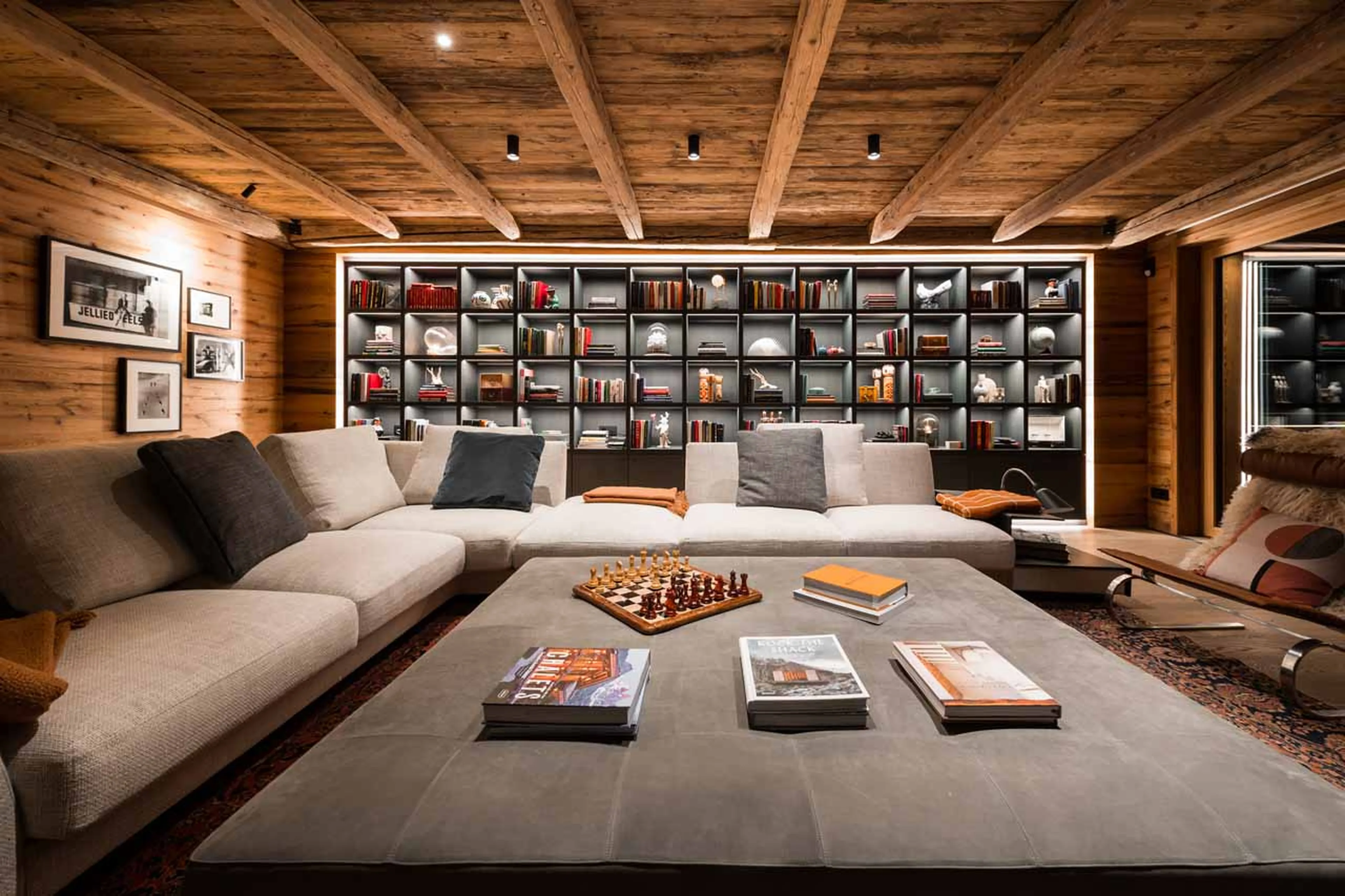 Living room at Chalet Arula 1 in Lech
