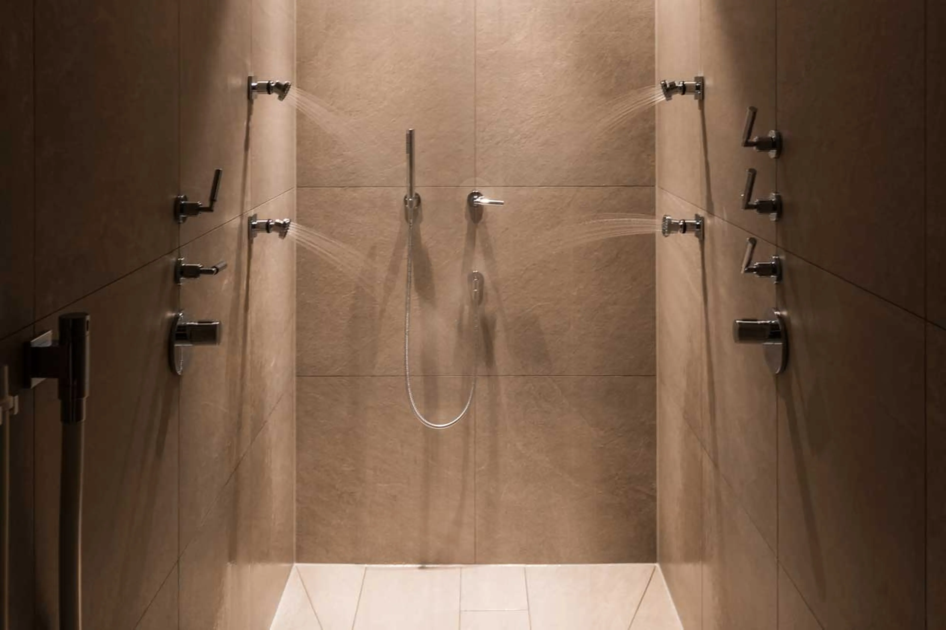 Experience shower at Chalet Arula 1 in Lech