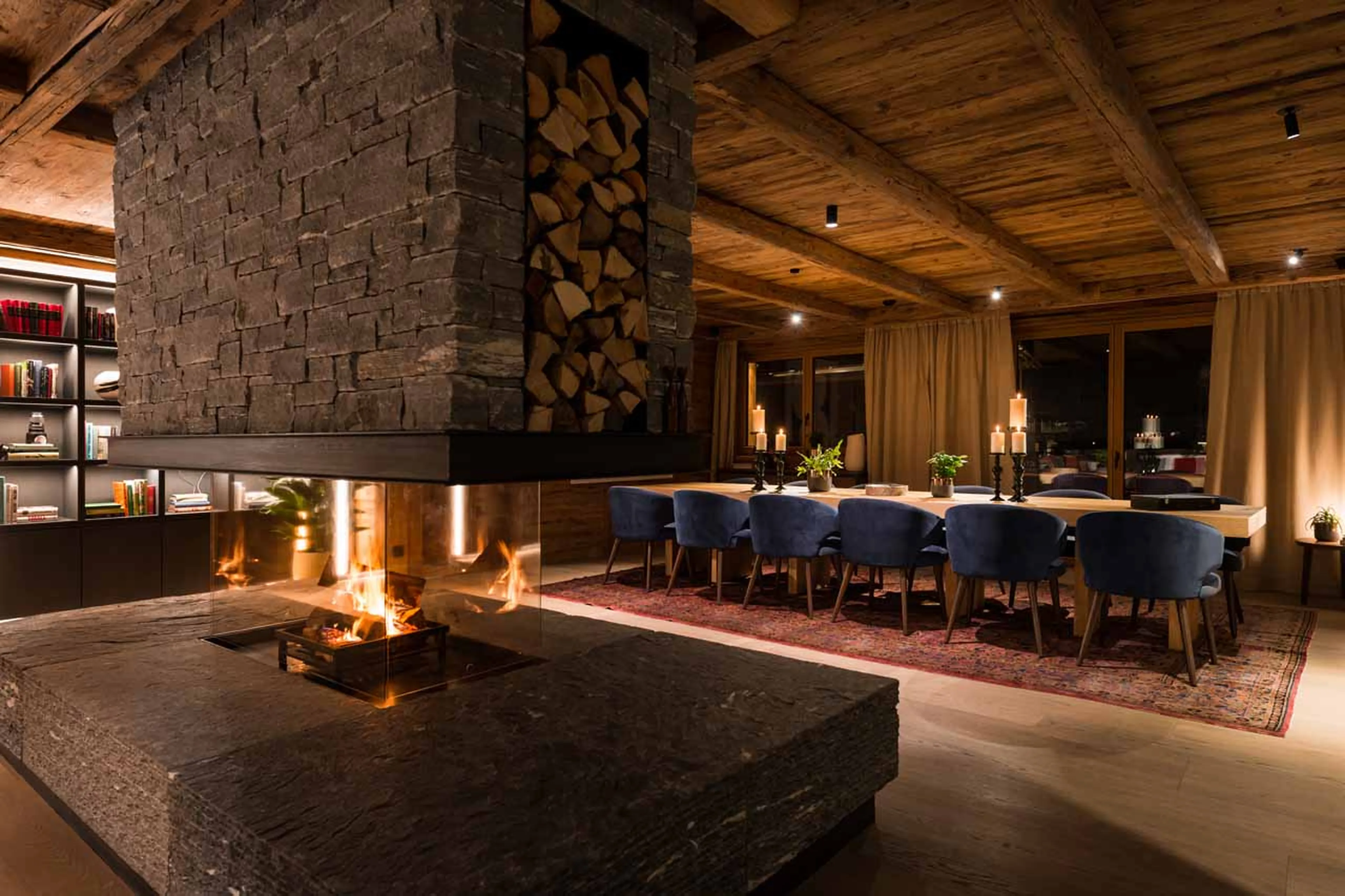 Dining area at Chalet Arula 2 in Lech