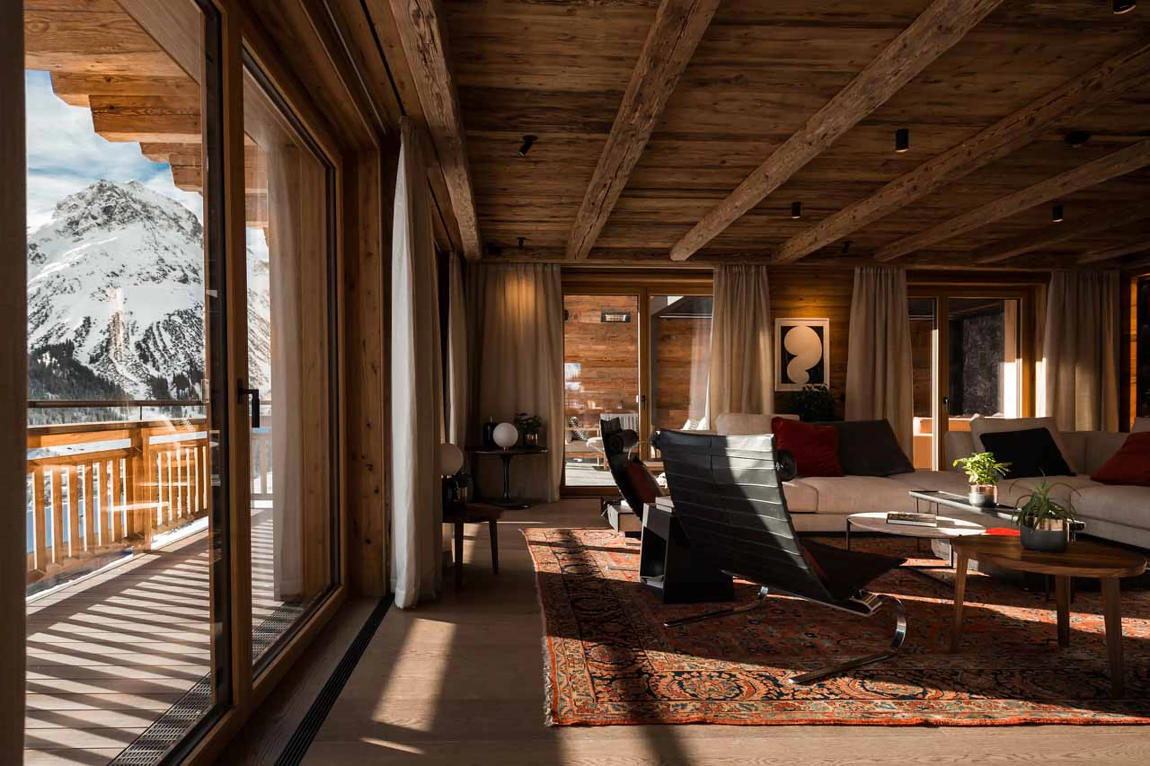 Living area at Chalet Arula 2 in Lech
