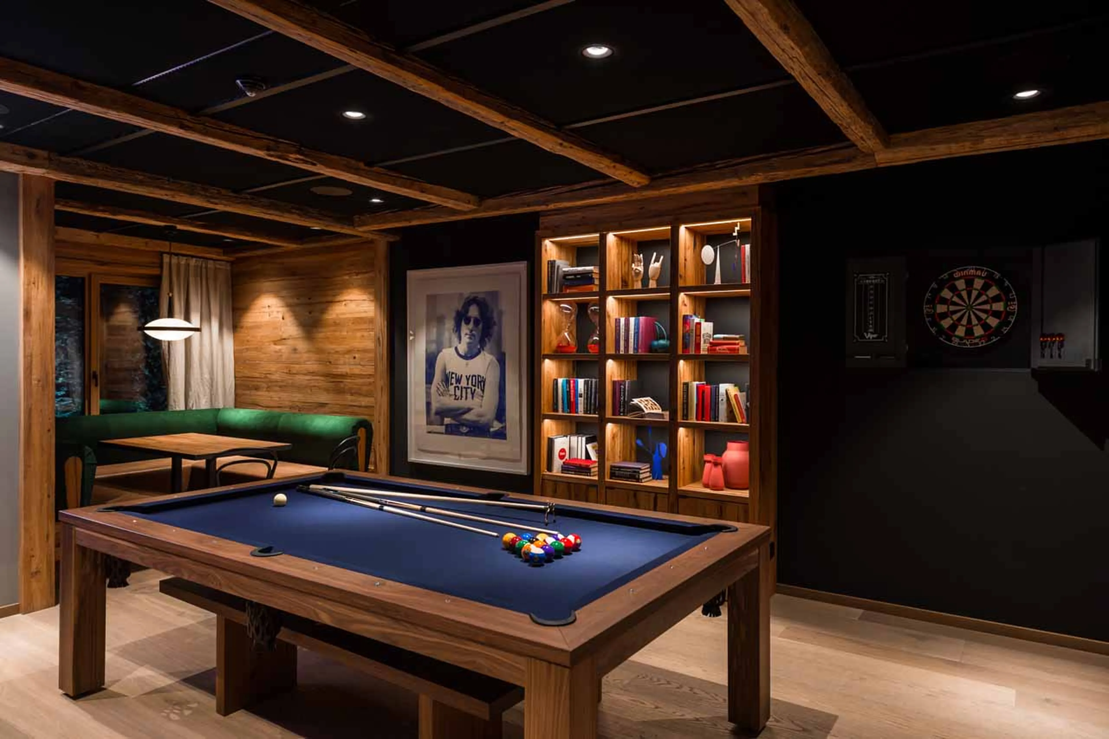 Party/games room at Chalet Arula 2 in Lech