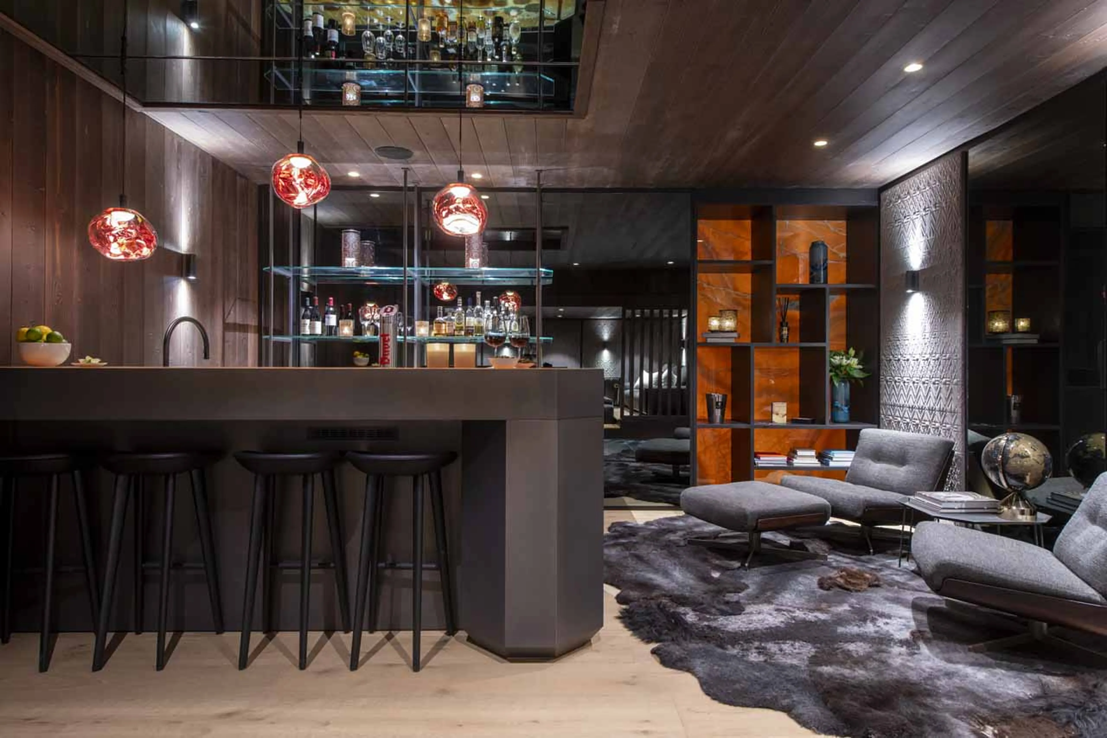 Bar at Chalet Avalon in Les Gets