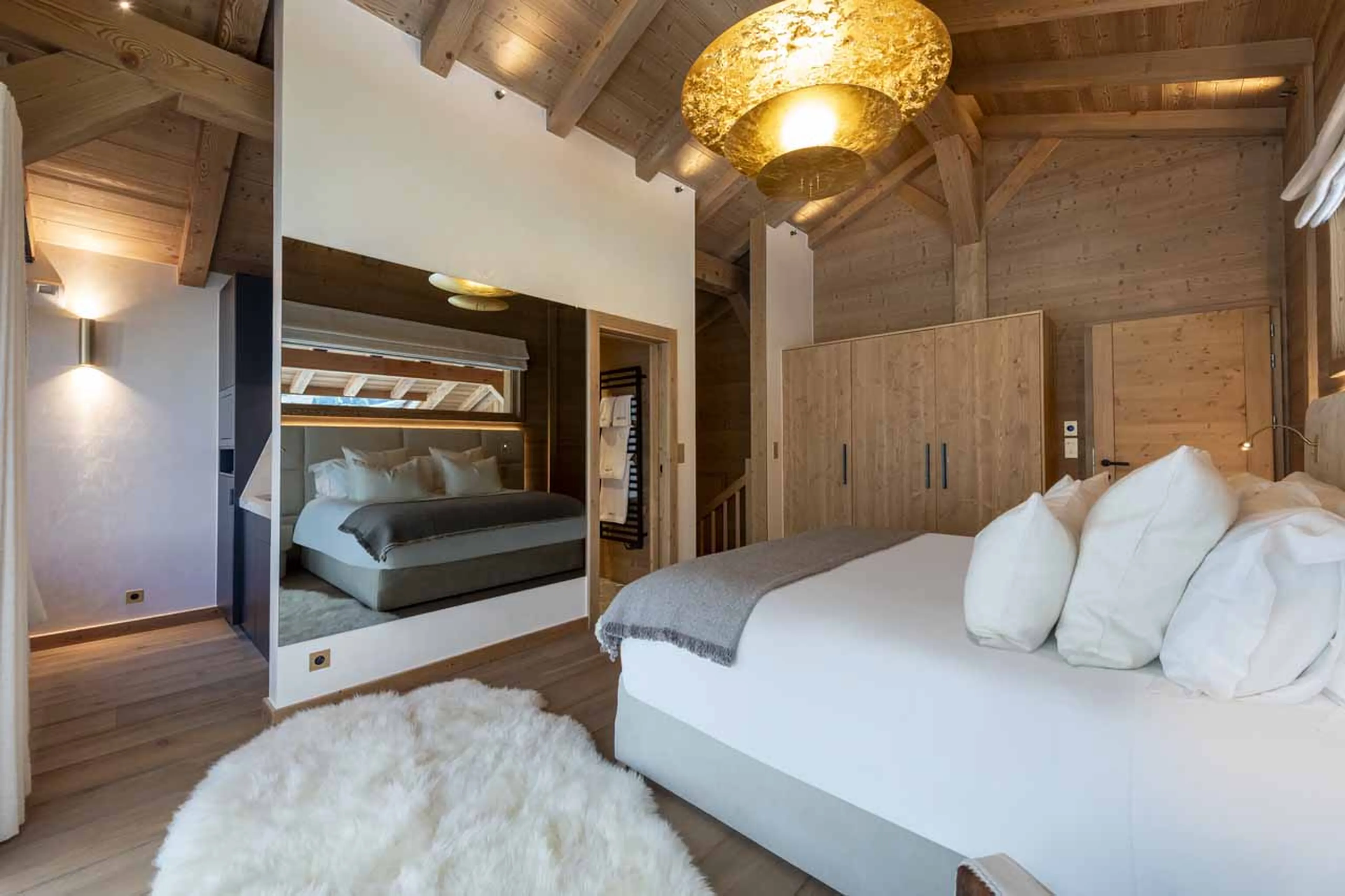 Bedroom 2 overview at Chalet Avalon in Les Gets