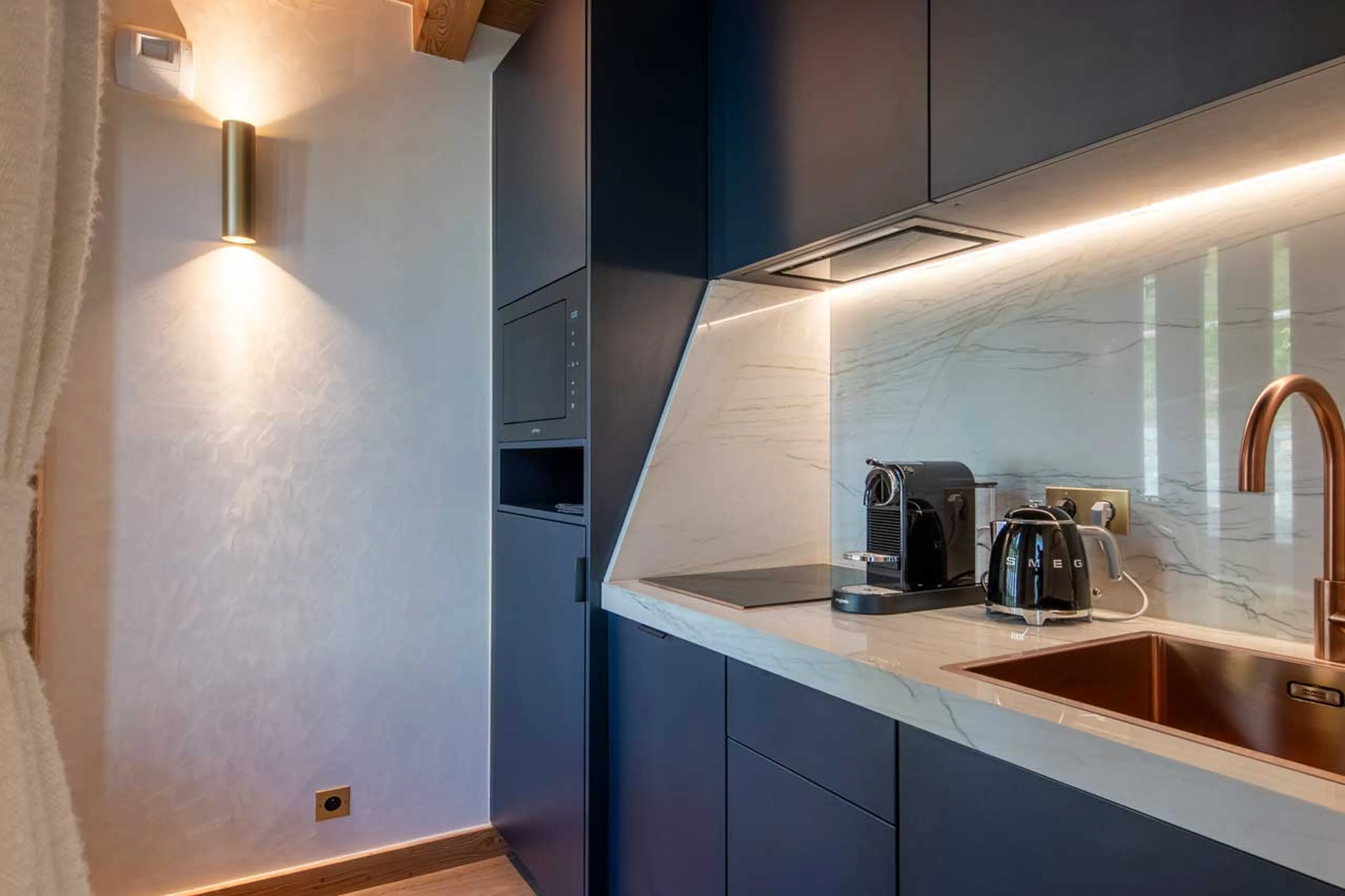 Bedroom 2 kitchen at Chalet Avalon in Les Gets