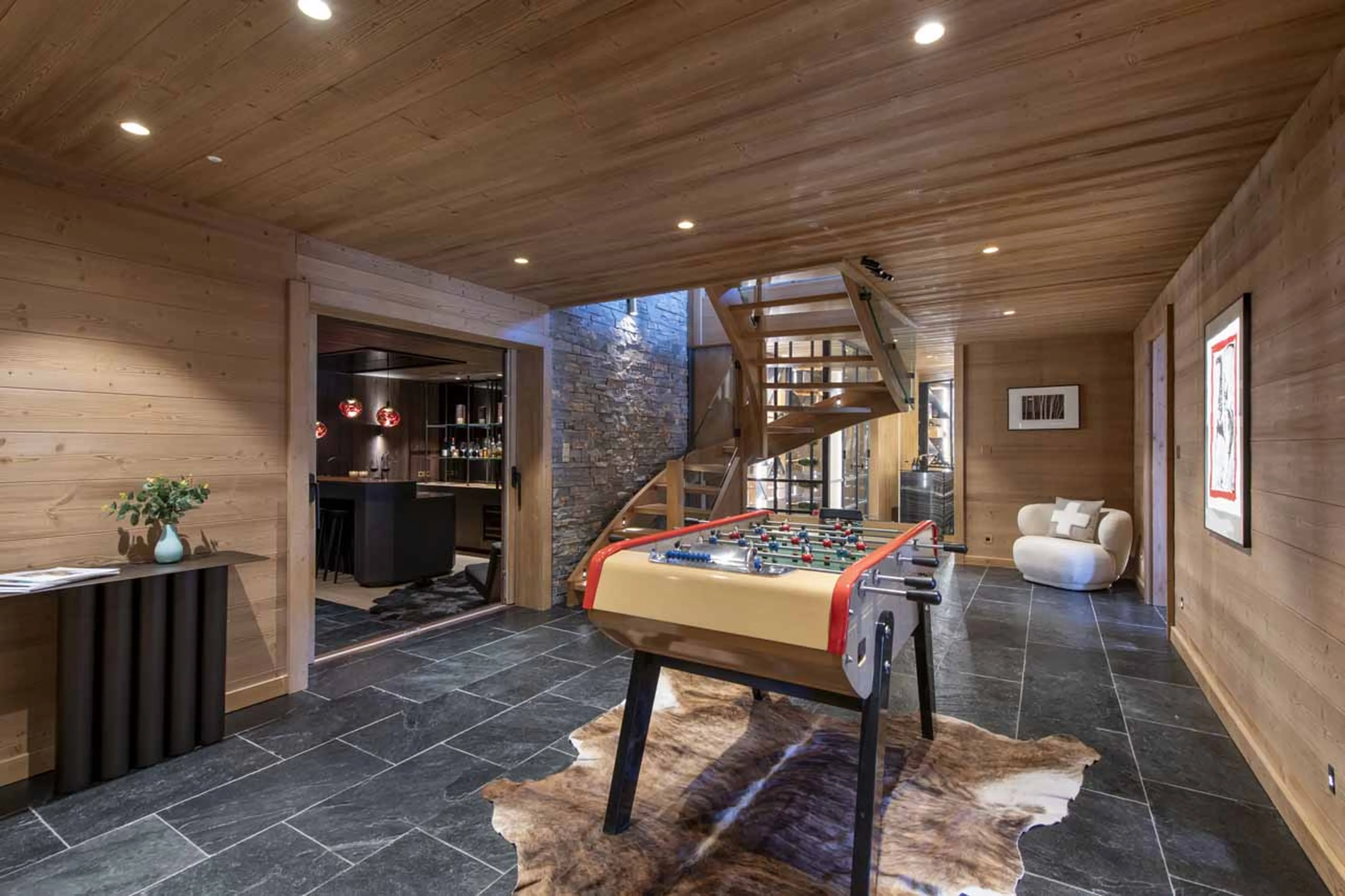 Foosball at Chalet Avalon in Les Gets