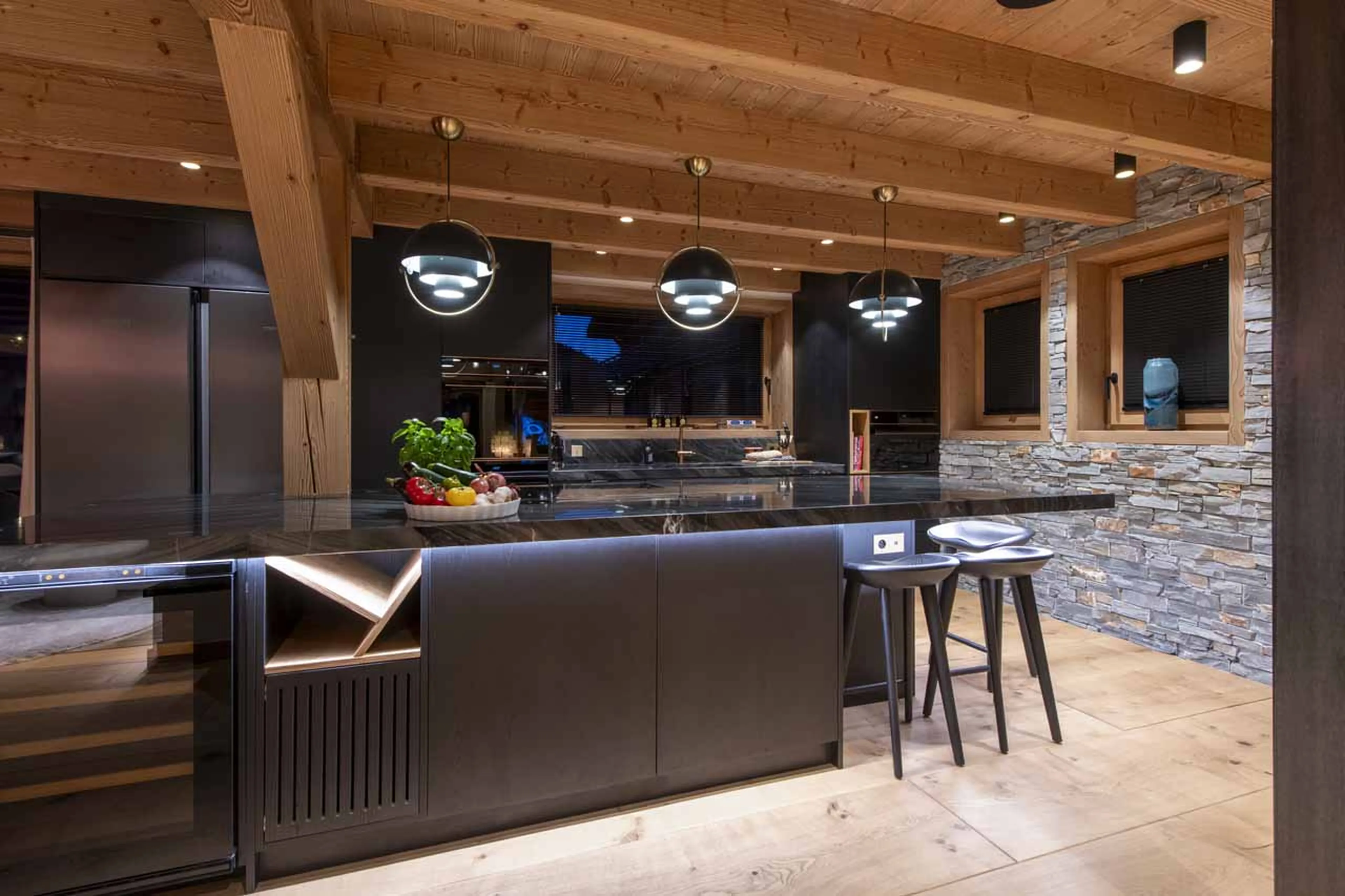 Kitchen at Chalet Avalon in Les Gets