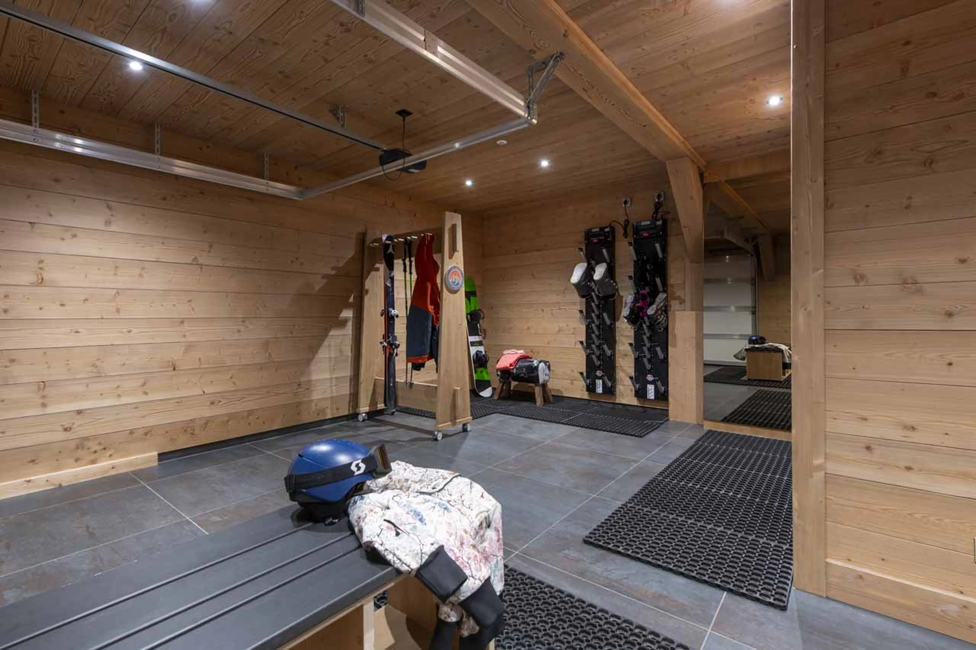 Ski room at Chalet Avalon in Les Gets