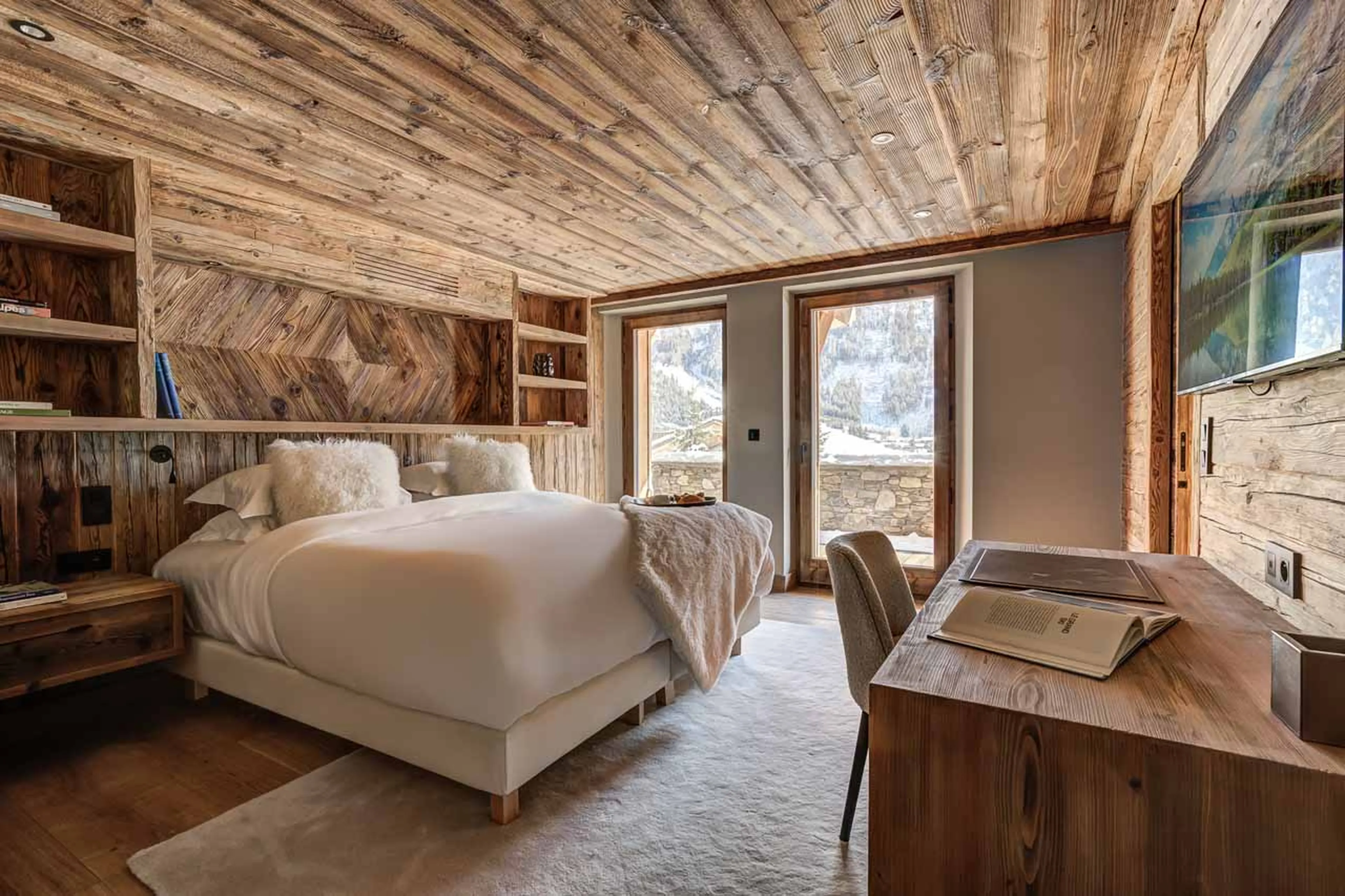 Bedroom three terrace at Chalet Azurite in Chamonix