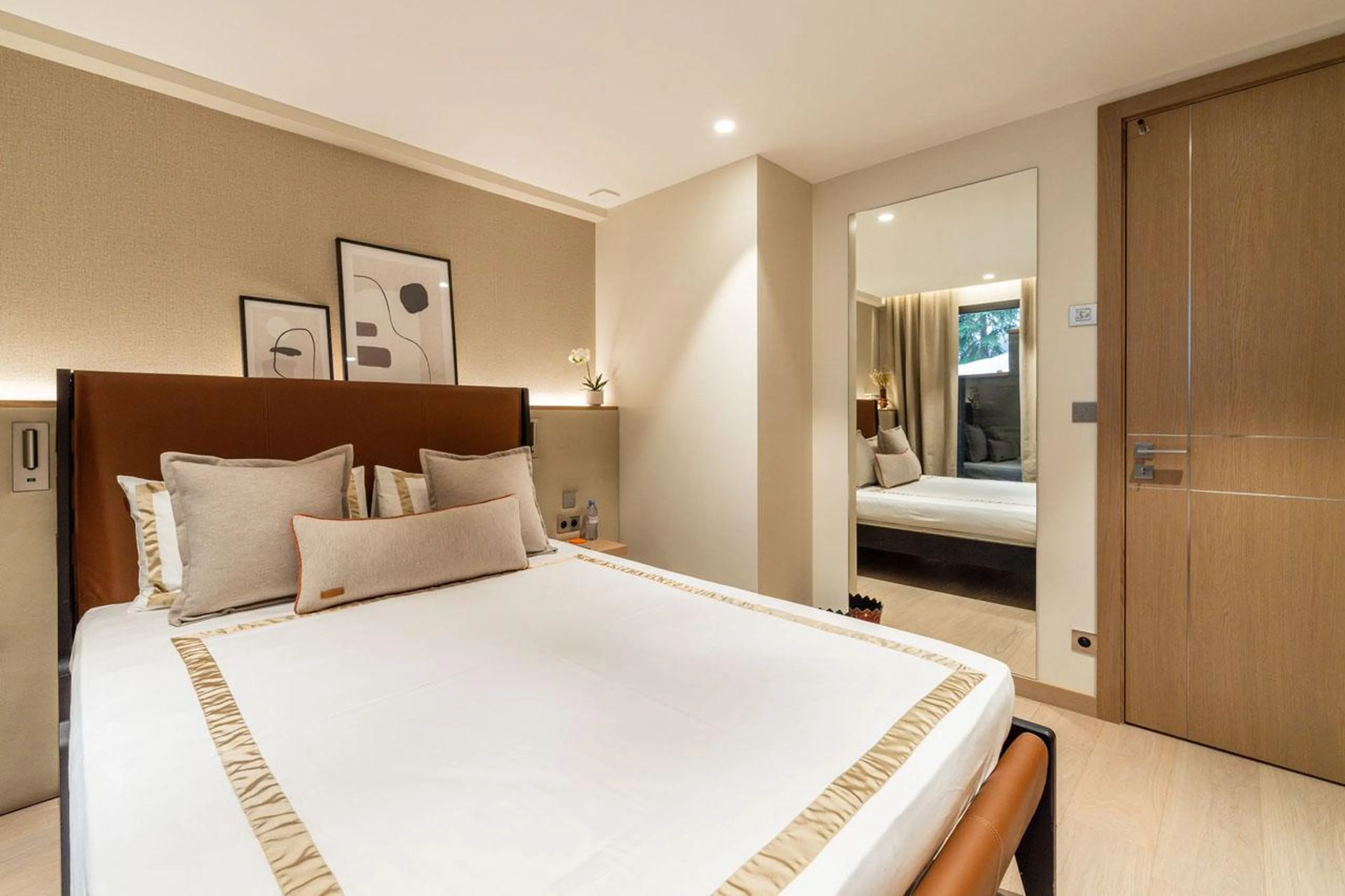 Bedroom three at Chalet B in Courchevel 1850