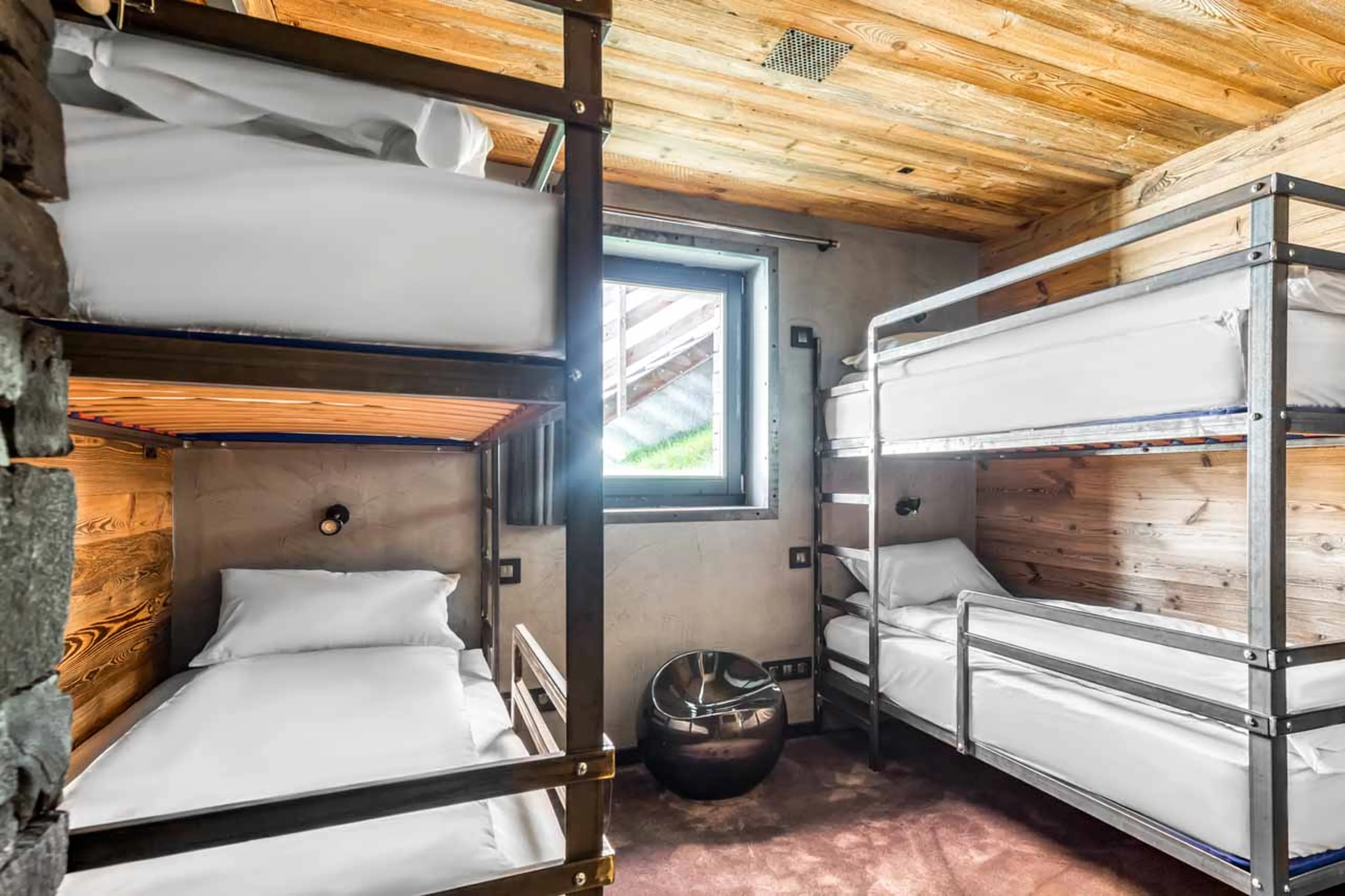Bedroom five at Chalet Babylon in Tignes
