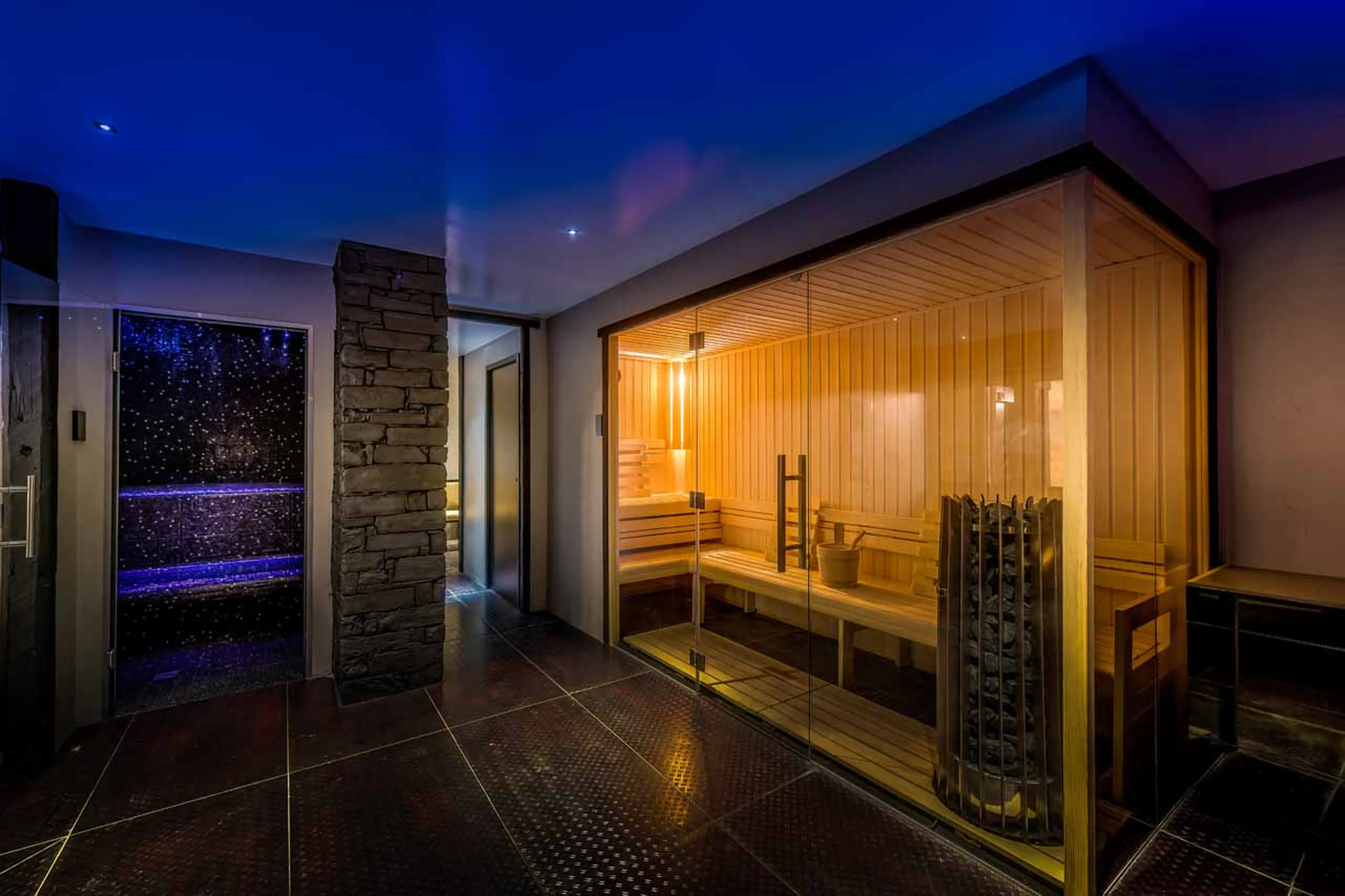 Sauna and hammam at Chalet Babylon in Tignes