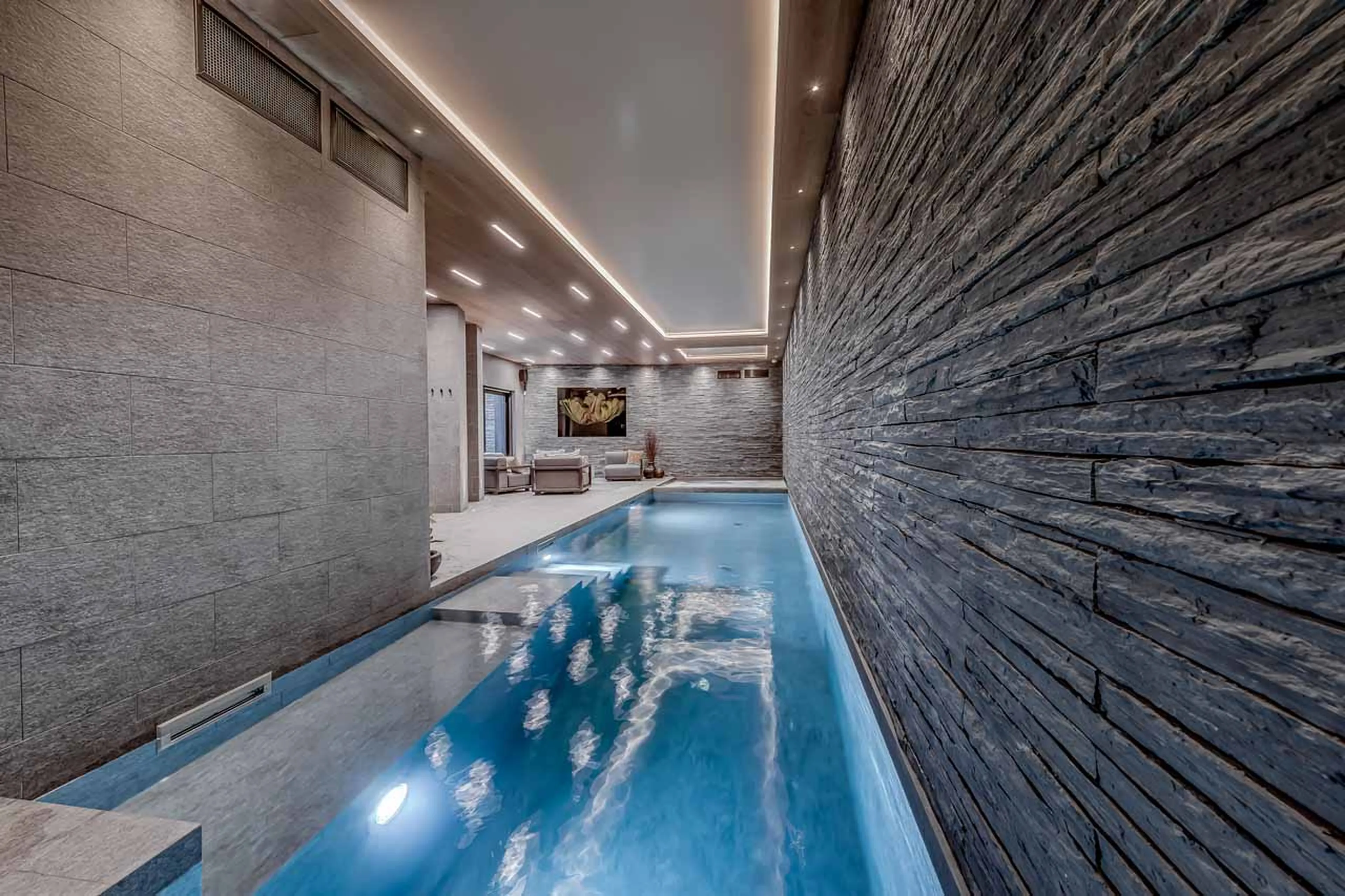 Swimming pool at Chalet Bacchus in Courchevel 1650