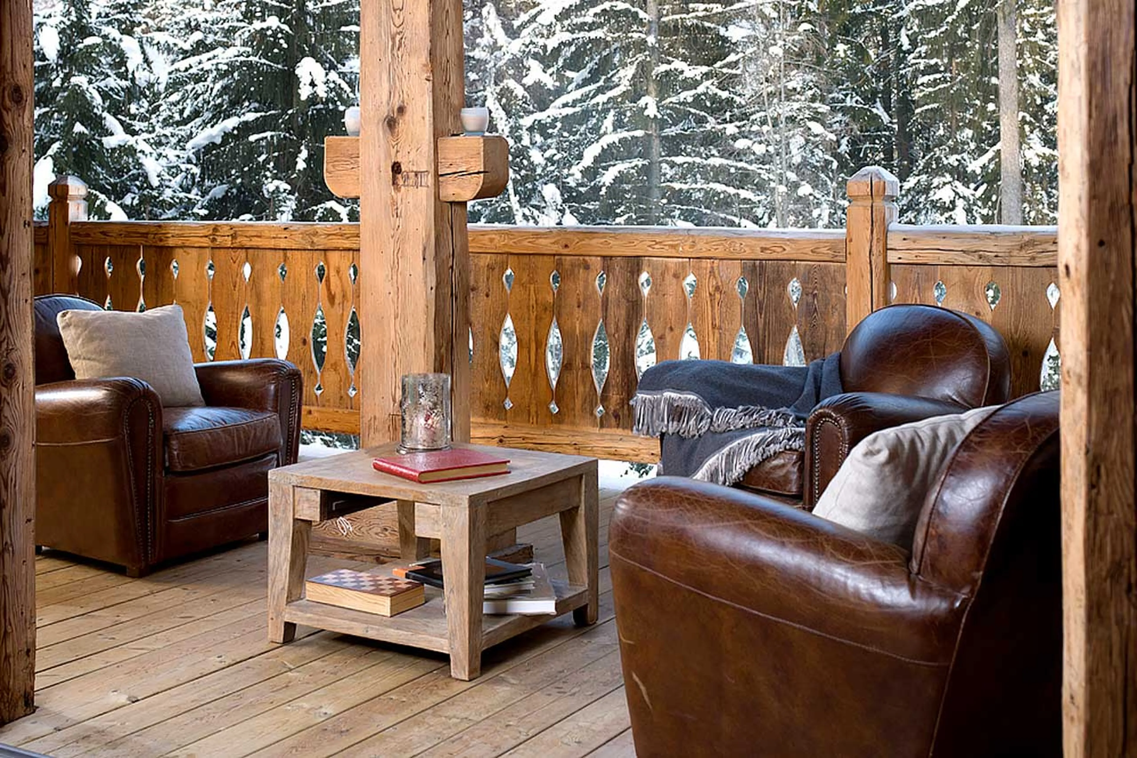 Furnished balcony of Chalet Baloo in Chamonix