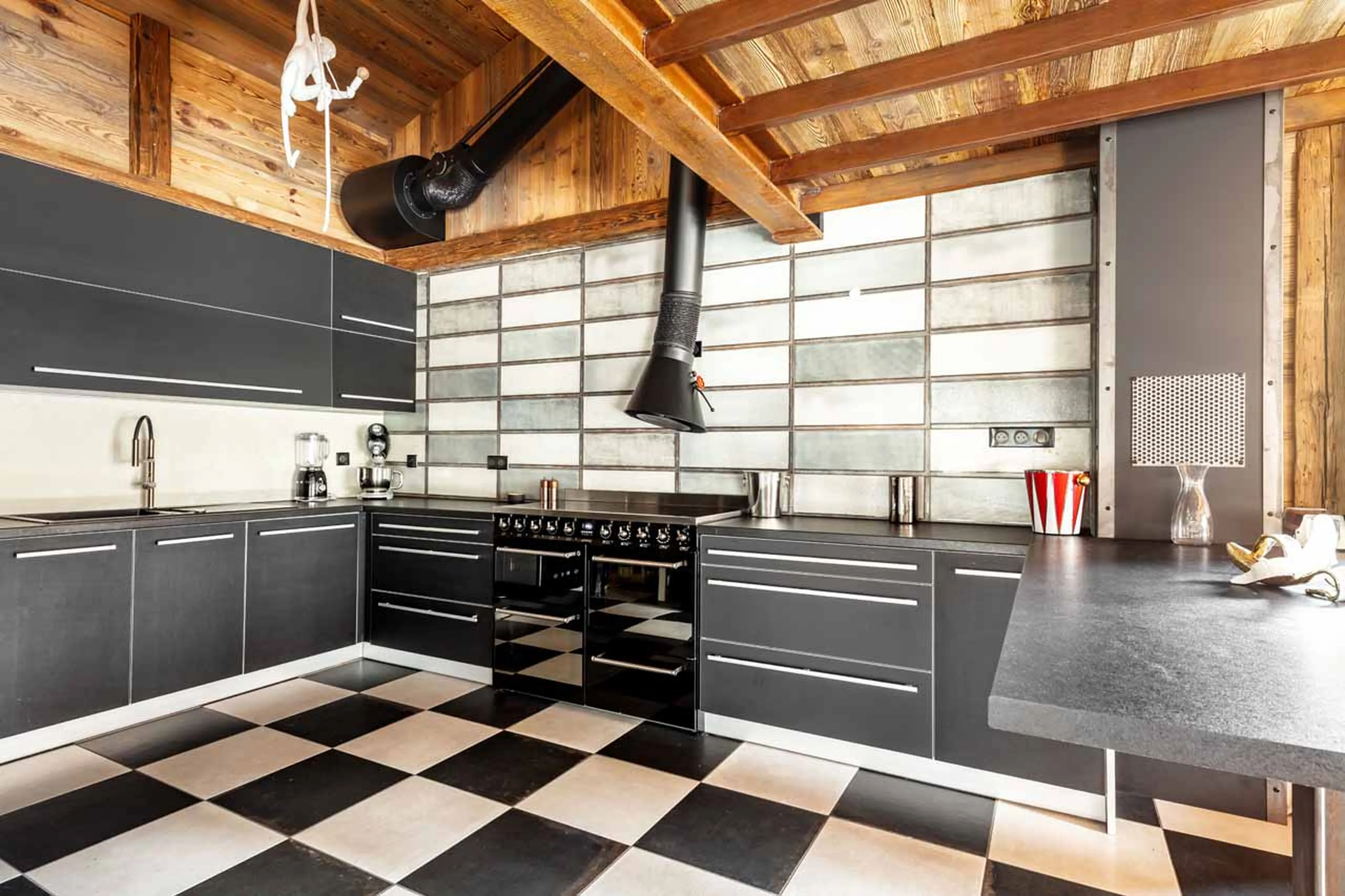 Kitchen at Chalet Banksy in Tignes