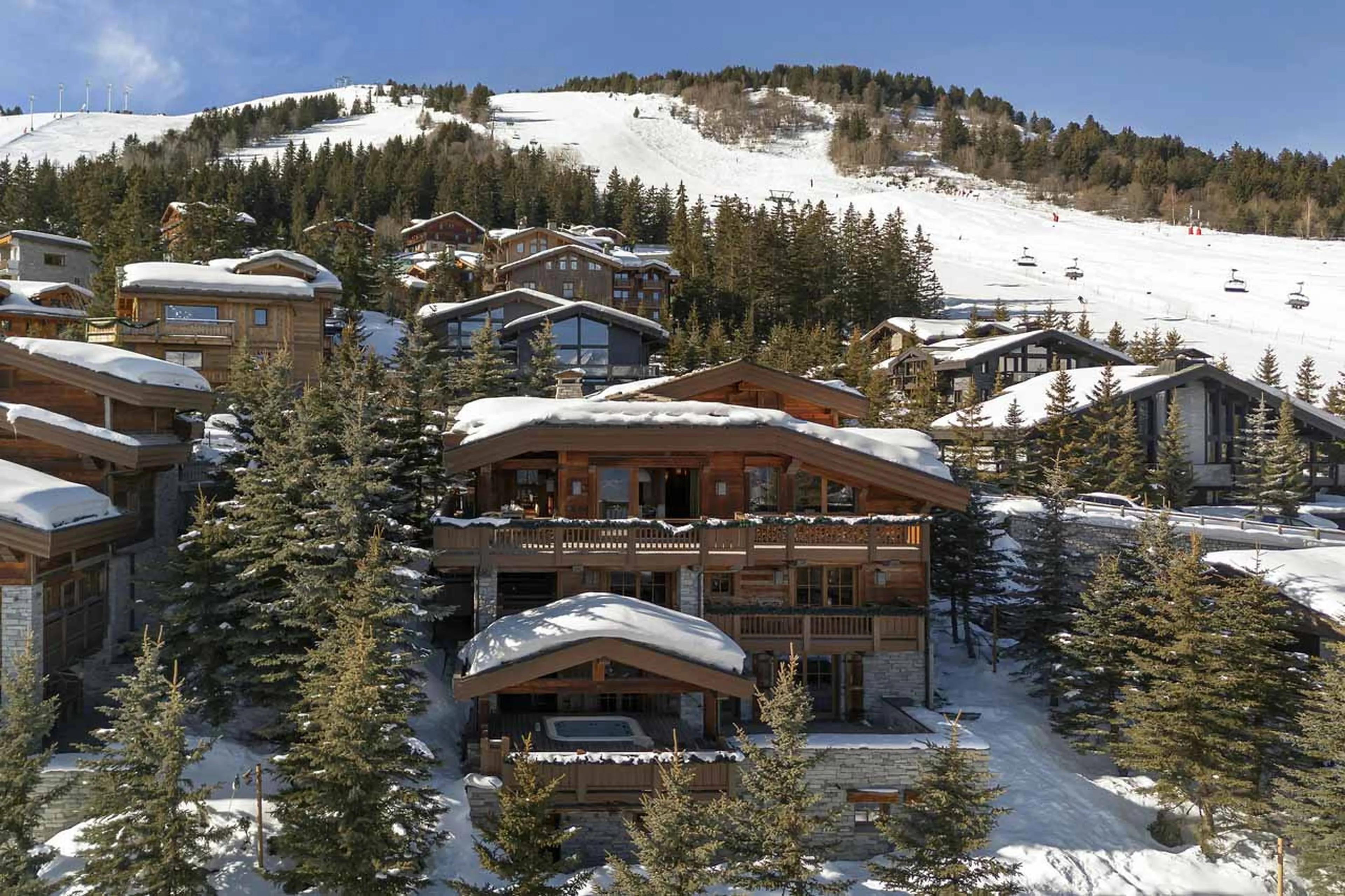 Exterior of Chalet Les Bastidons in Courchevel 1850