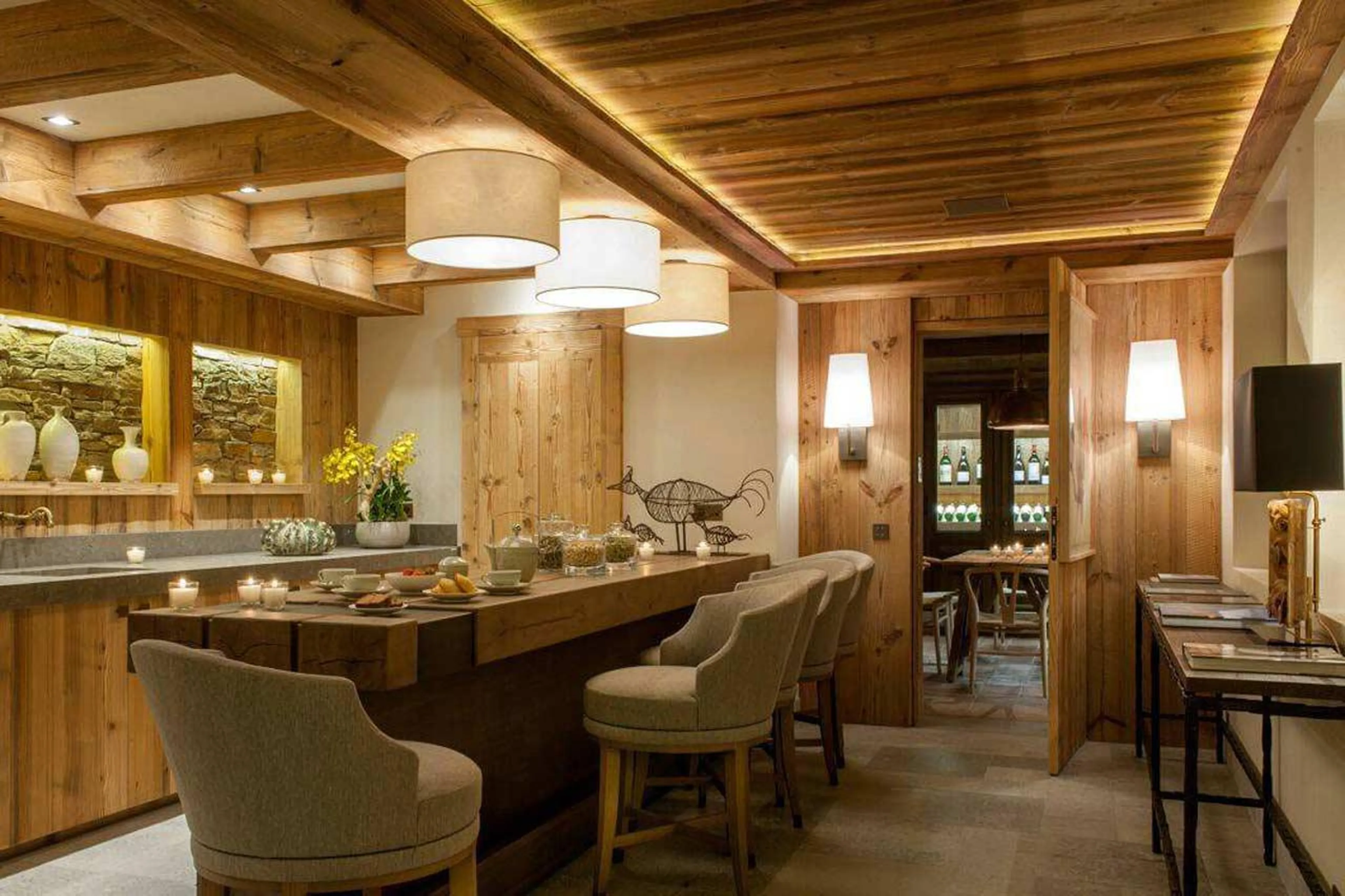 Well stocked wine cellar in Chalet Les Bastidons  in Courchevel 1850