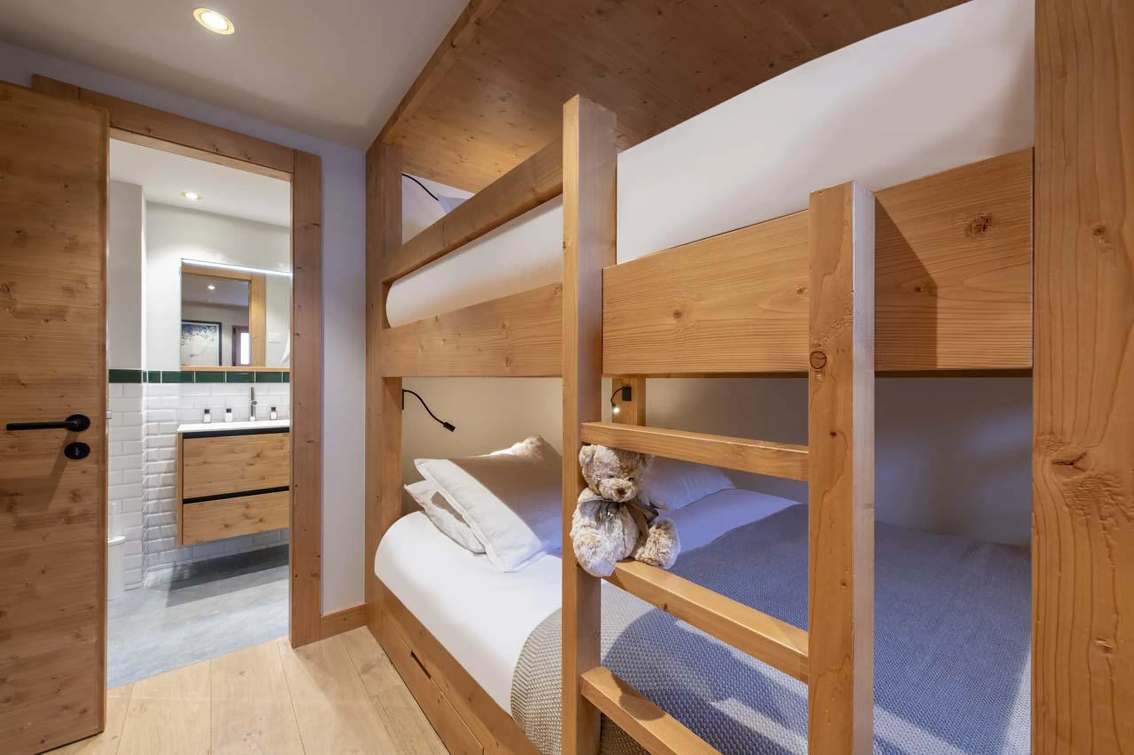 Bunk bedroom at Chalet Bavaria in Verbier