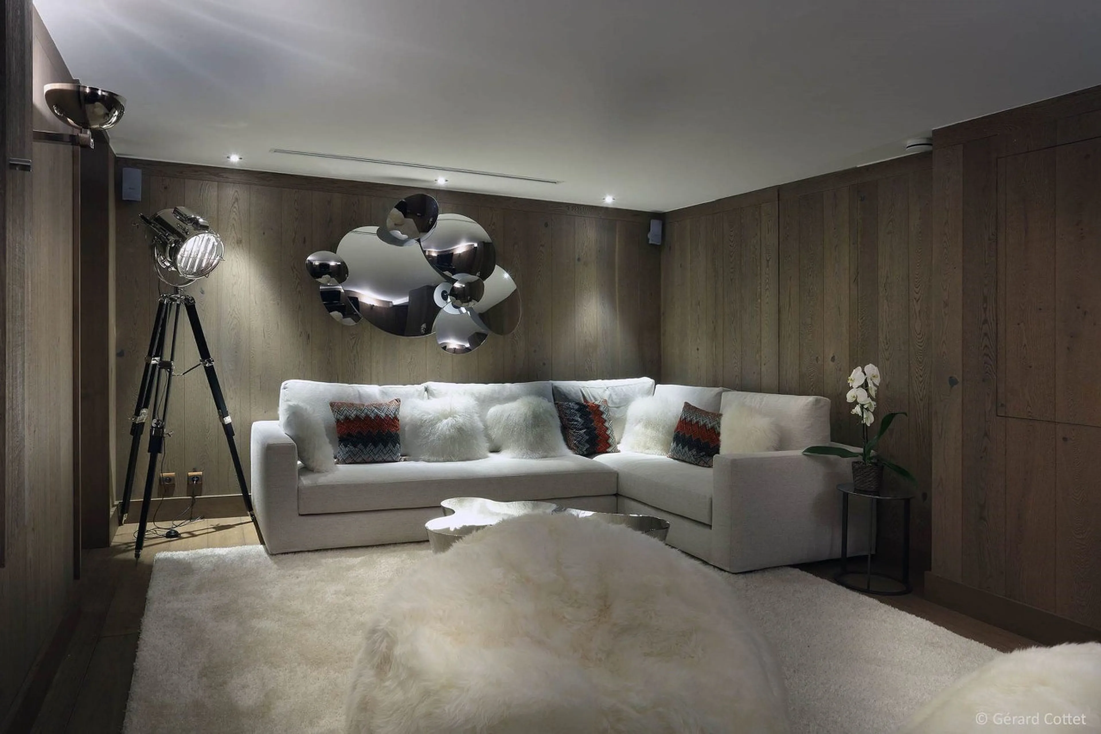Home cinema room in Chalet Beaumont in Courchevel 1650