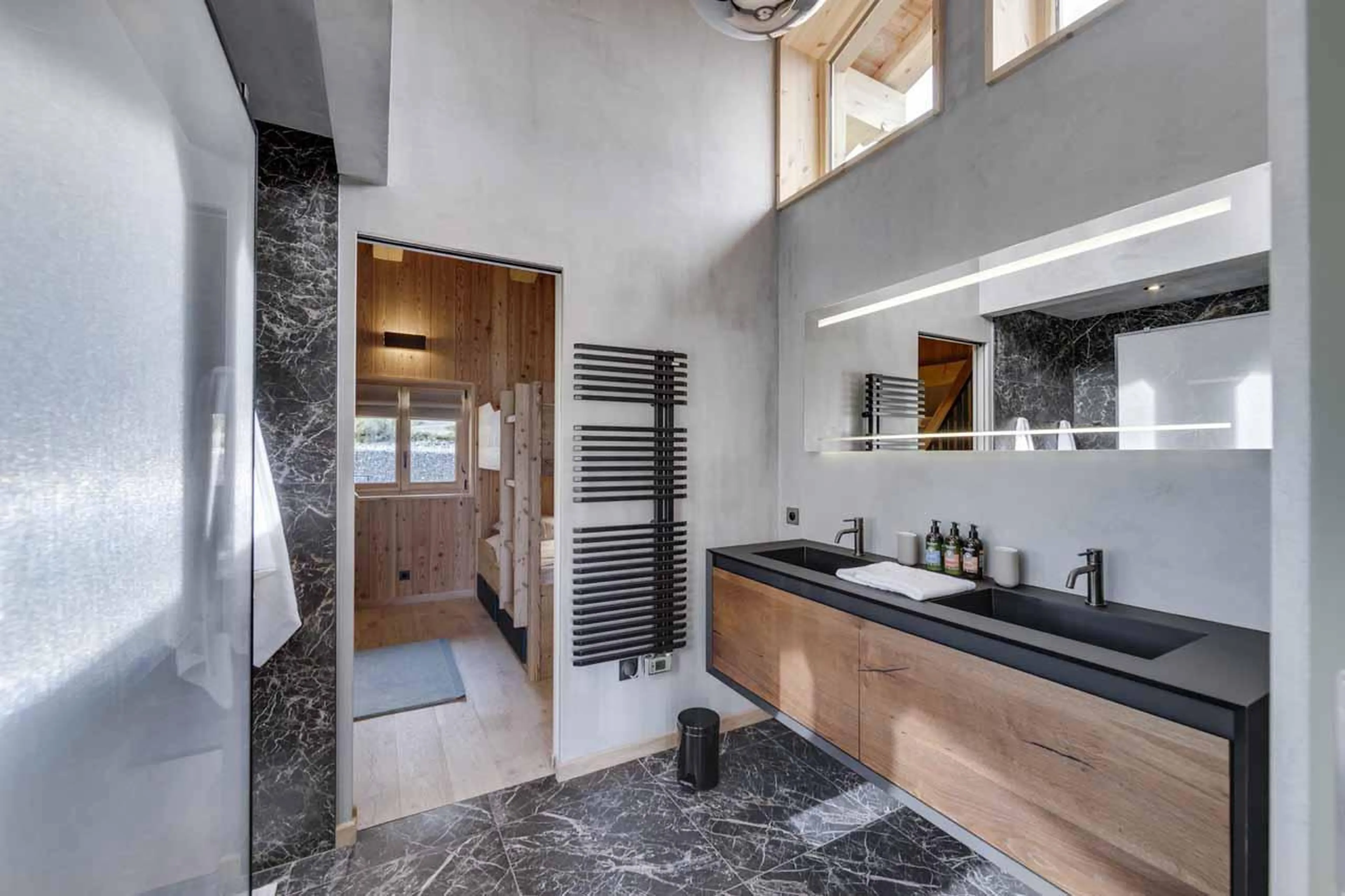 En-suite shower room in Bela Vya 1, Les Arcs