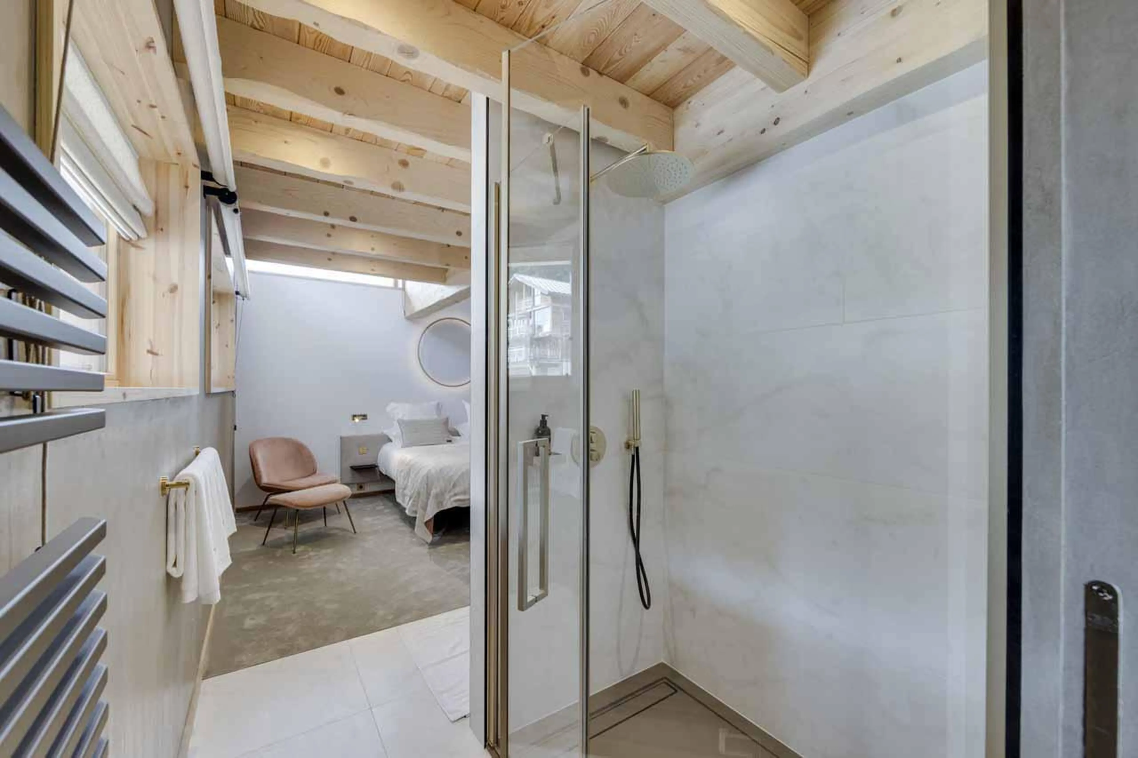 Shower room at Chalet Bela Vya 2 in Les Arcs