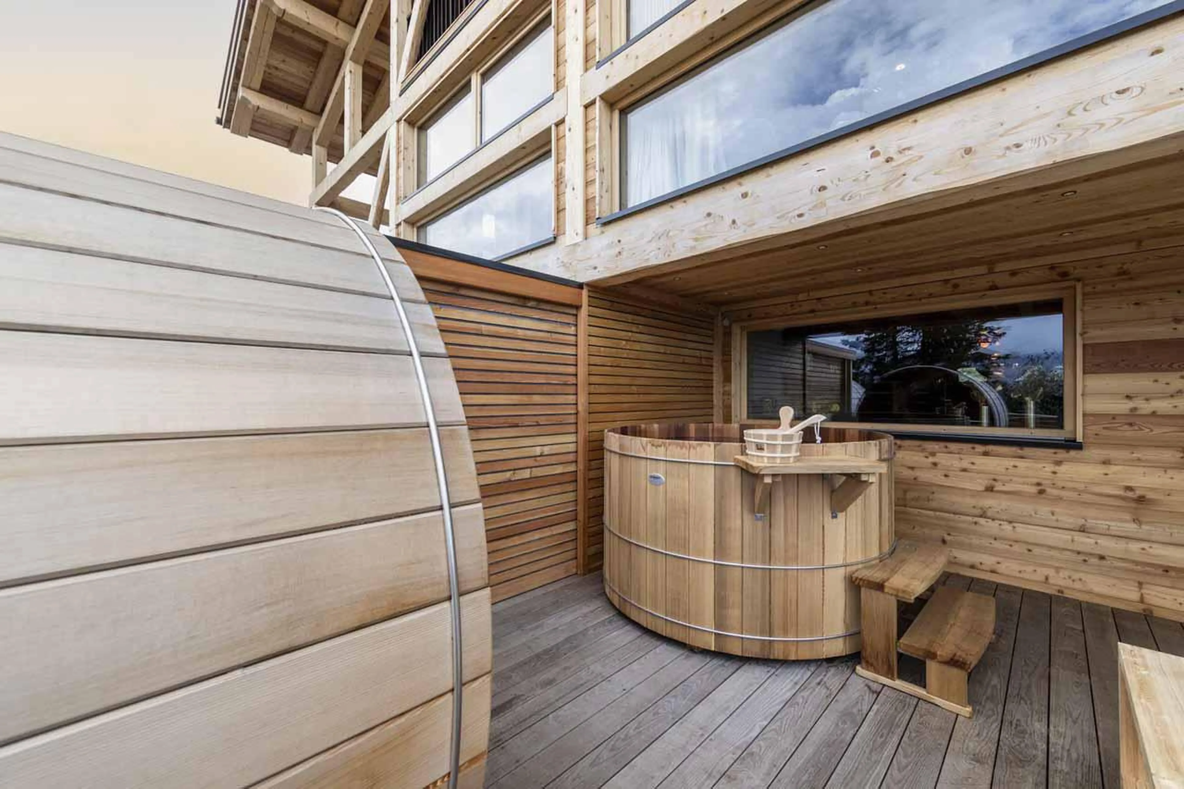 Nordic bath at Chalet Bela Vya 2 in Les Arcs