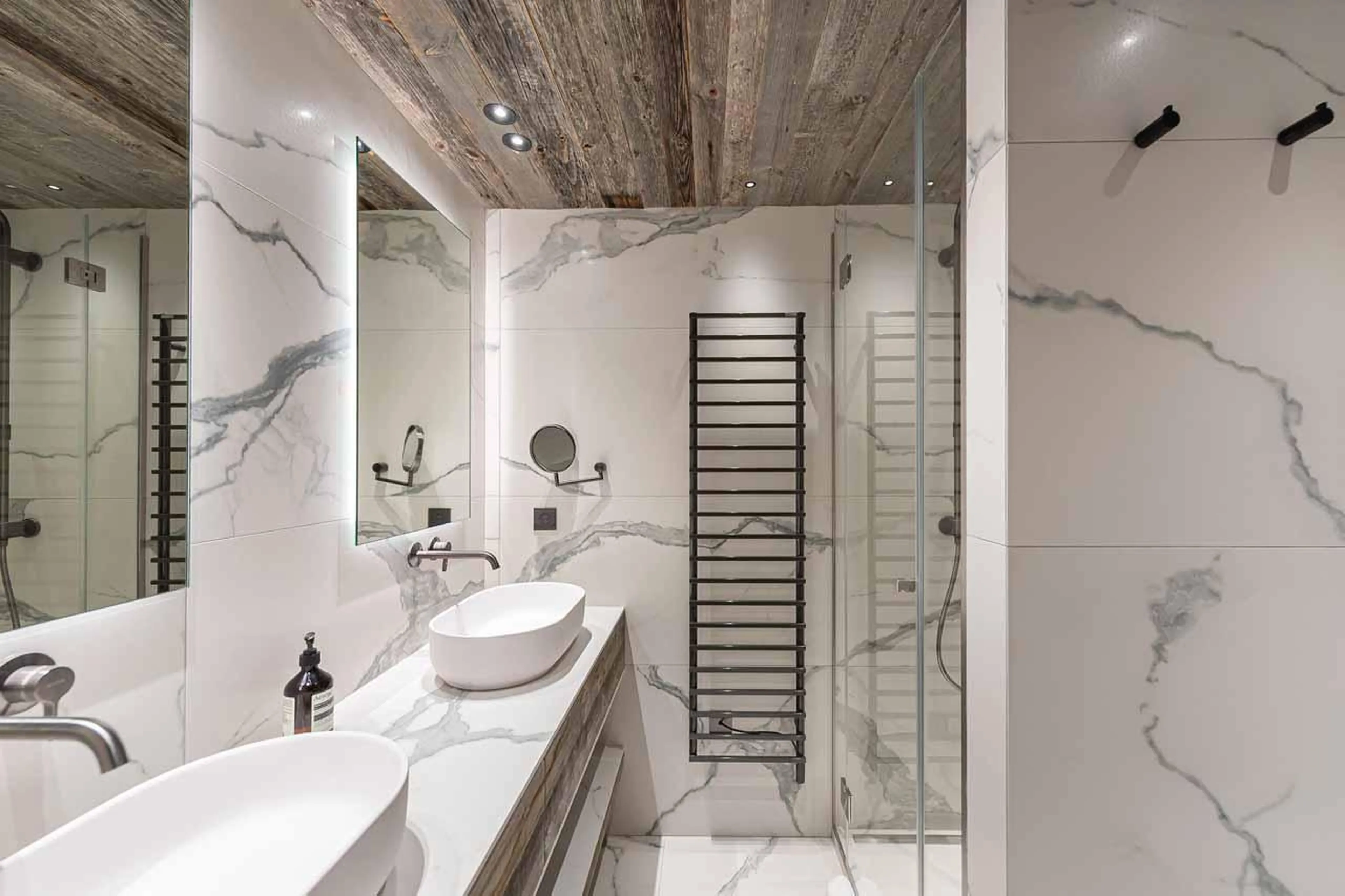 Shower room three at Chalet Bellarossa in Courchevel 1850