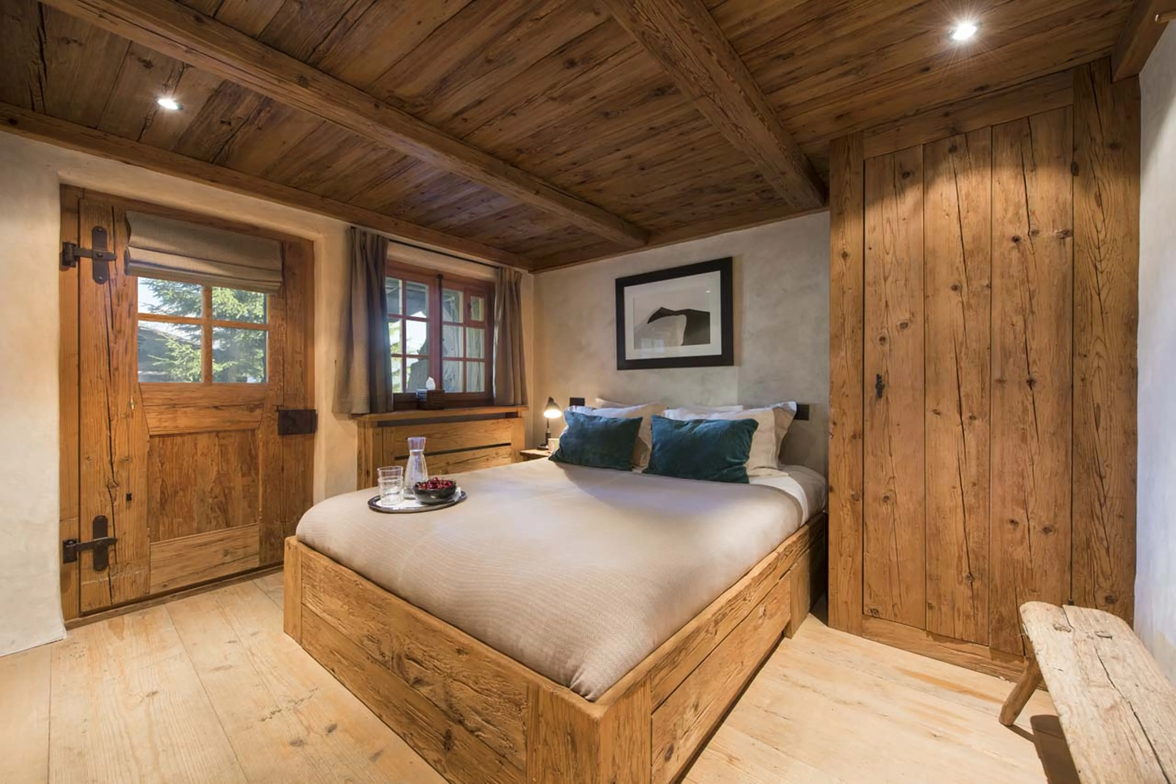 Bedroom two at Chalet Bibi in Verbier